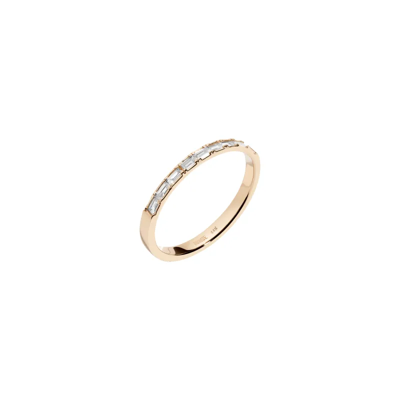 Half Diamond Baguette Ring sold by Aurate
