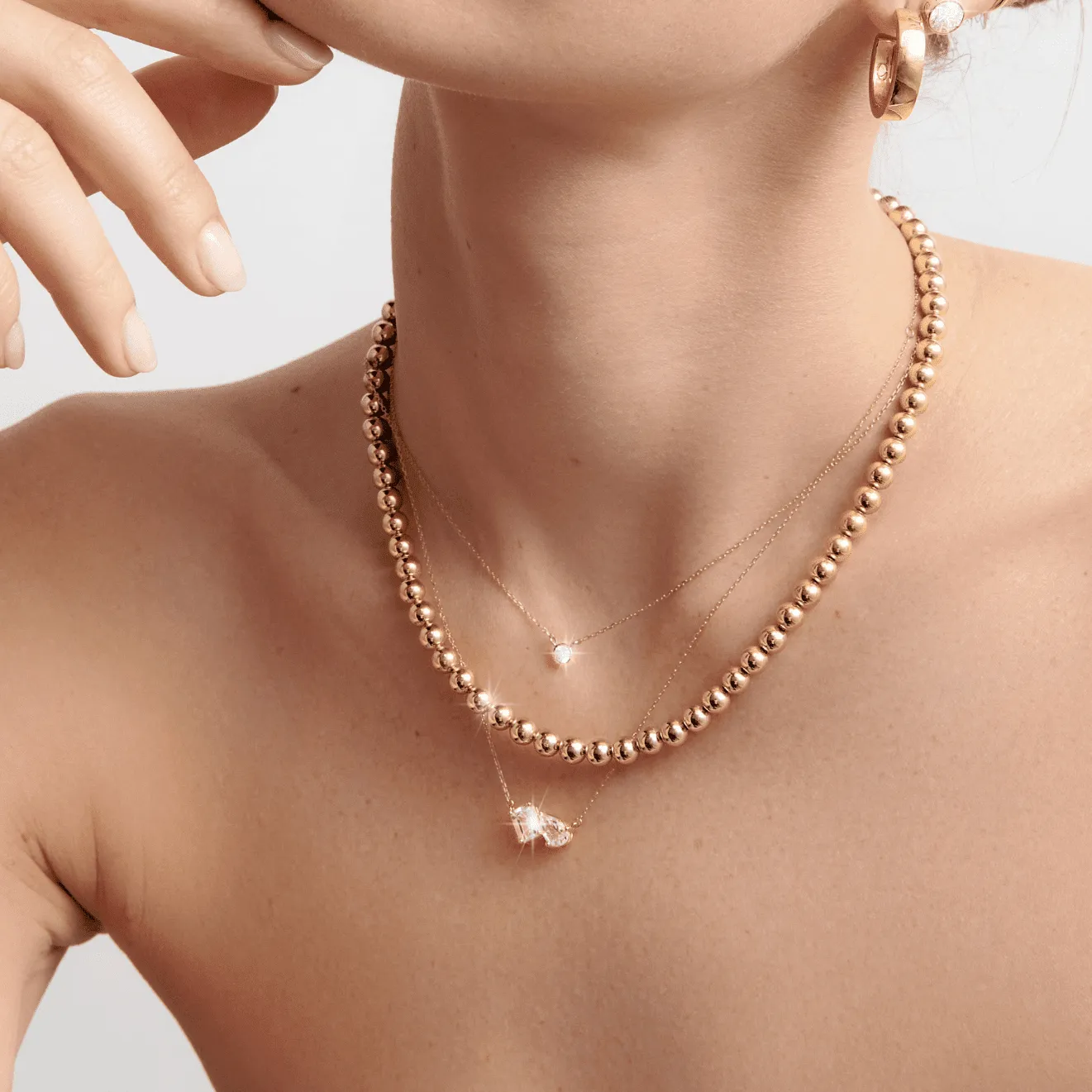 Ready-to-Ship Toi et Moi Gemstone Heirloom Necklace sold by Aurate product image thumbnail 4