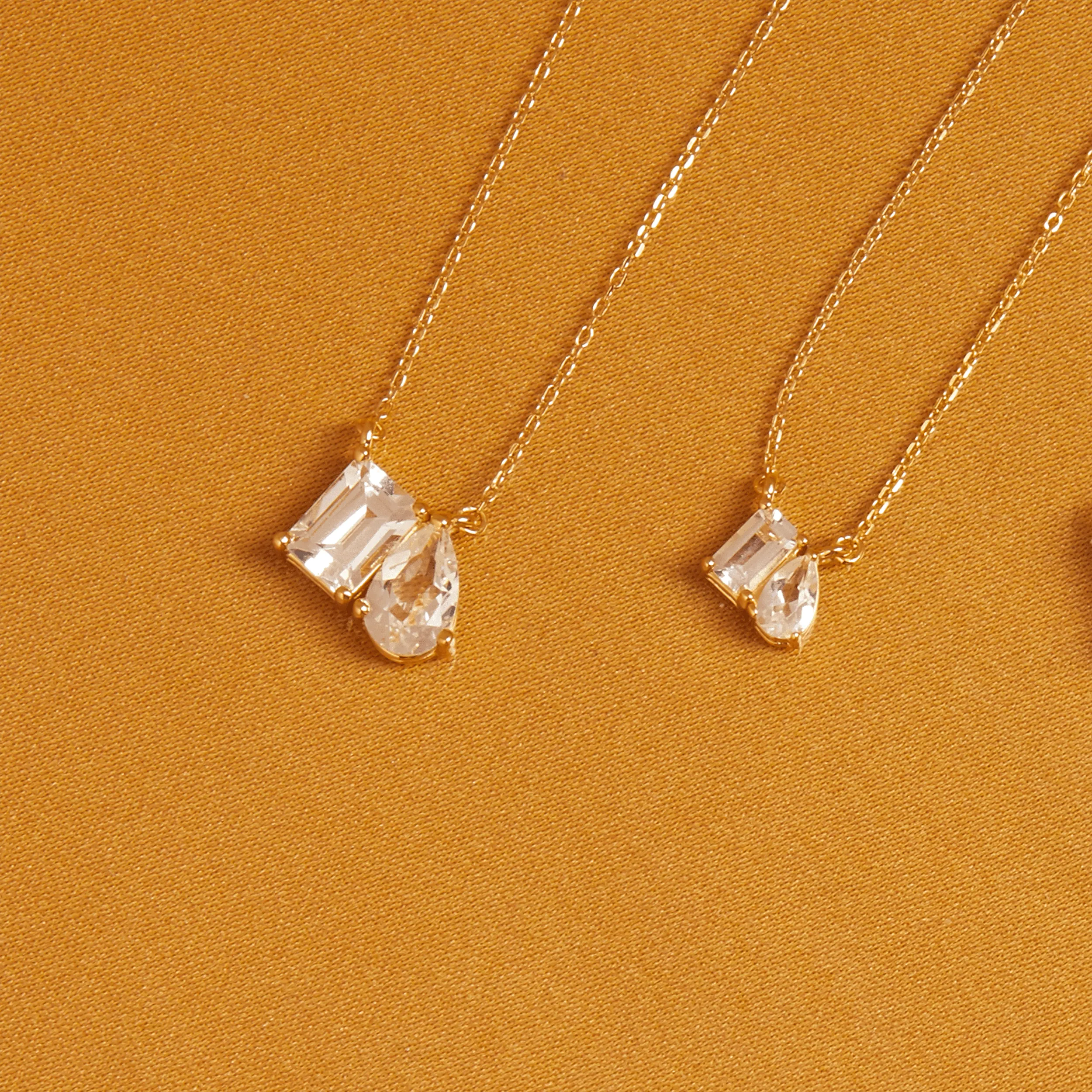 Toi et Moi Gemstone Mini Classic Necklace sold by Aurate product image thumbnail 5