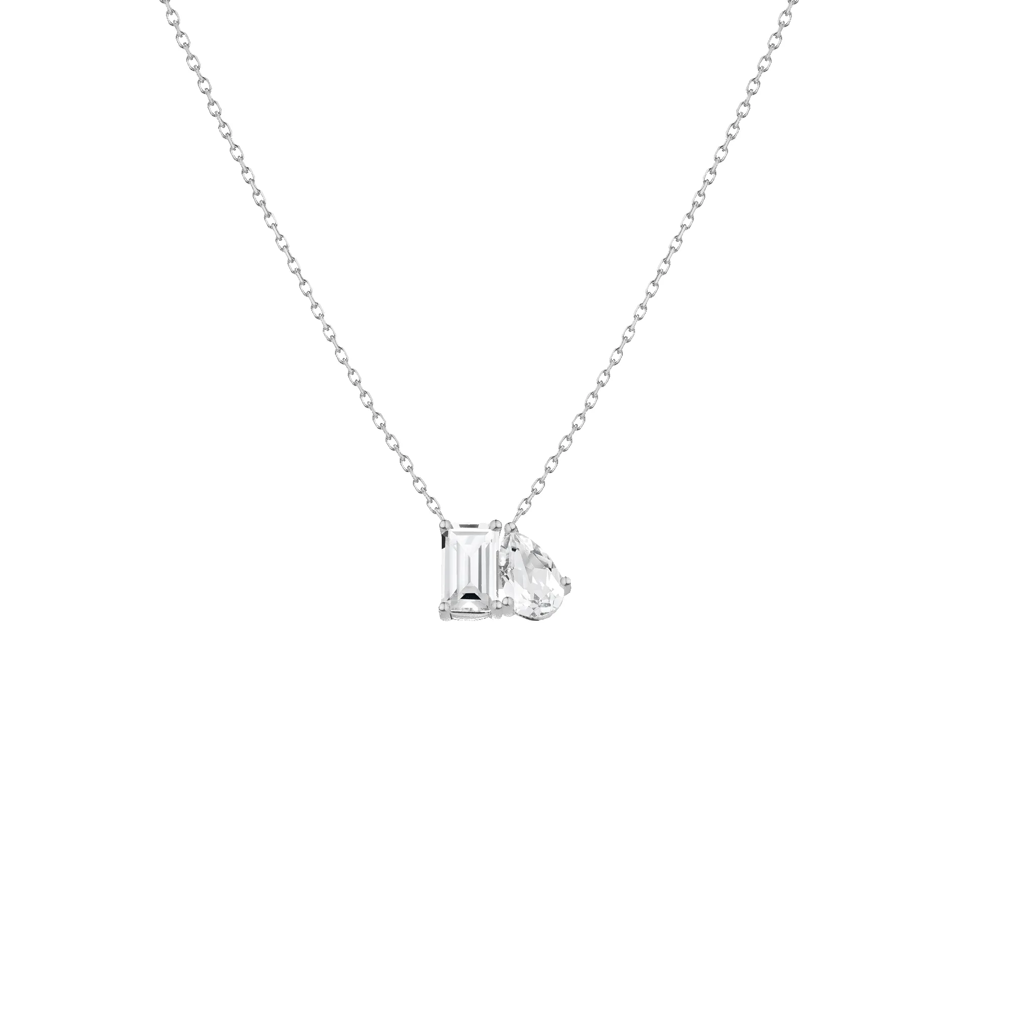 Toi et Moi Gemstone Mini Classic Necklace sold by Aurate product image thumbnail 3