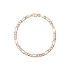 Large Gold Figaro Chain Anklet sold by Aurate
