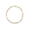 Large Gold Figaro Chain Anklet sold by Aurate