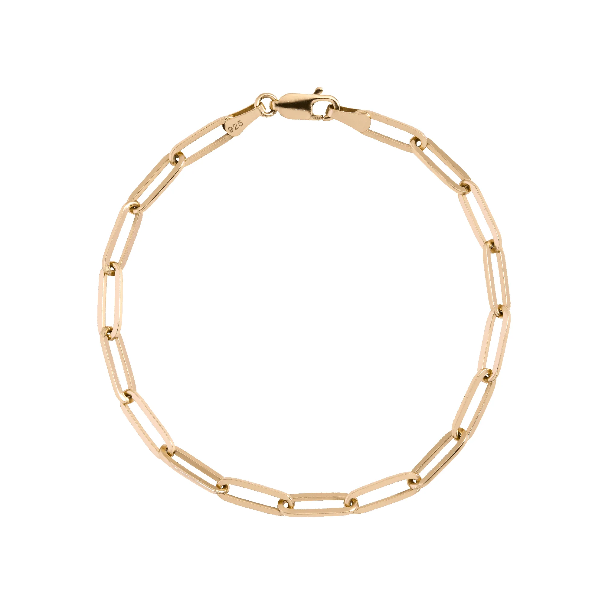 Large Paperclip Chain Bracelet sold by Aurate product image thumbnail 4