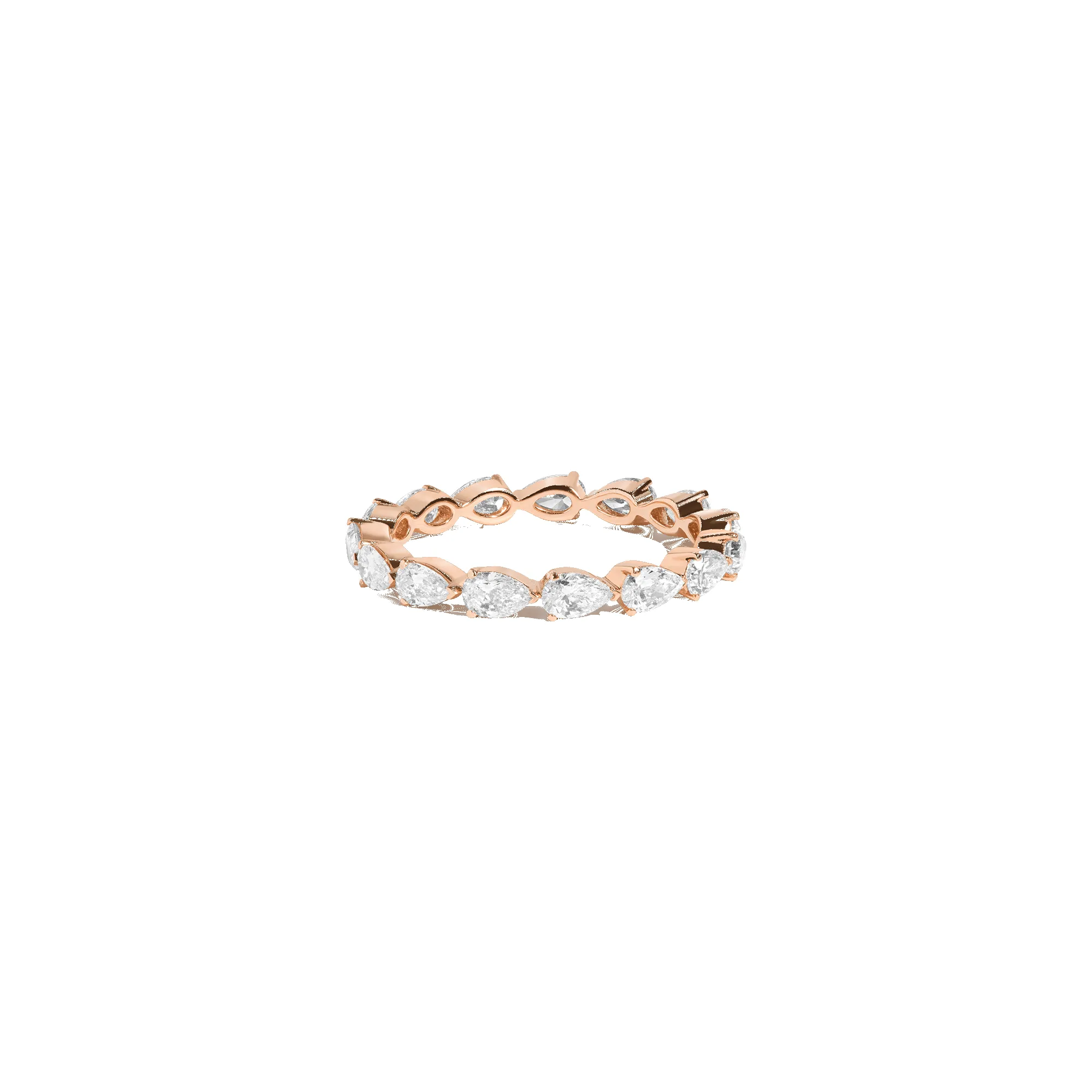 Pear Lab Grown Diamond Eternity Ring sold by Aurate product image thumbnail 5