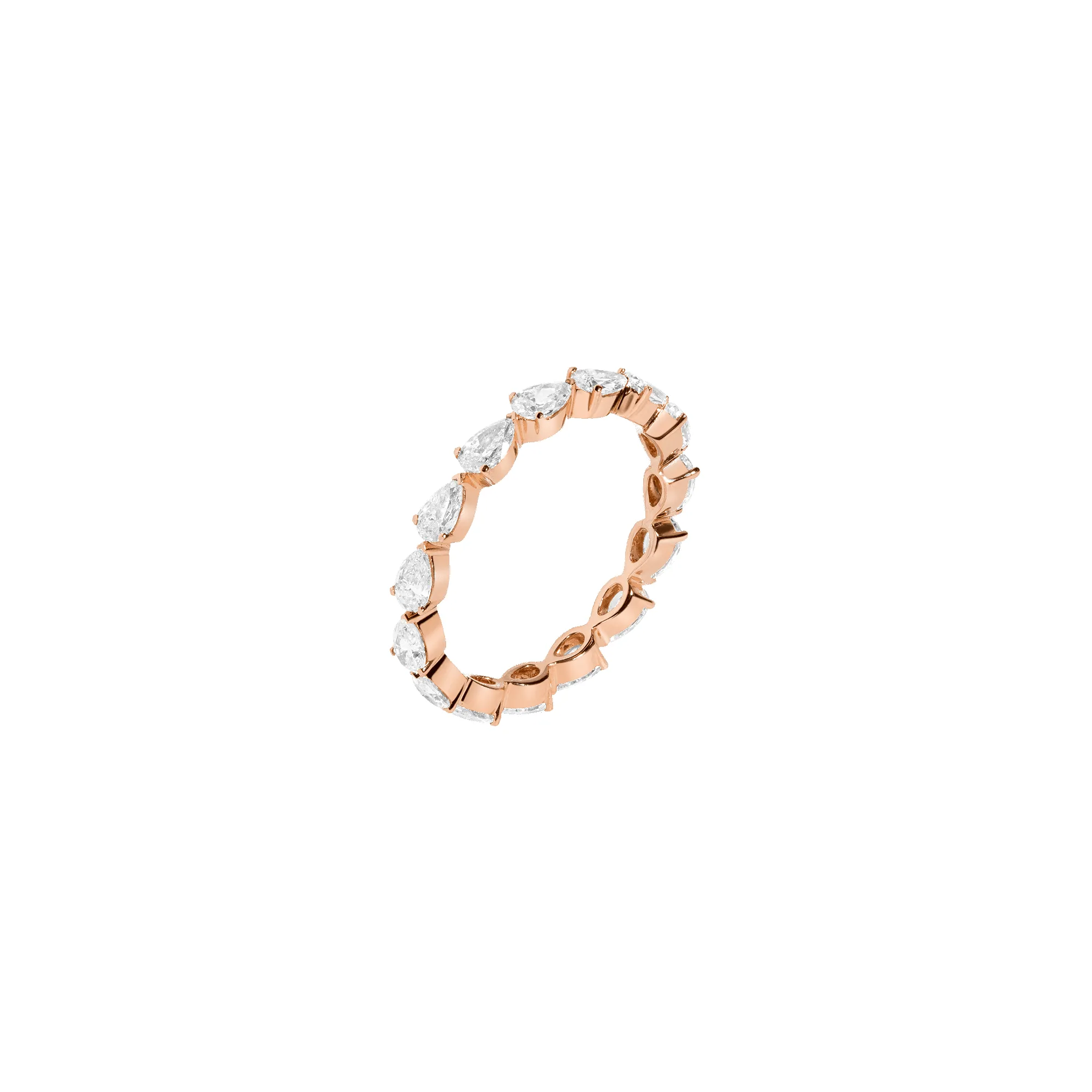 Pear Lab Grown Diamond Eternity Ring sold by Aurate product image thumbnail 2