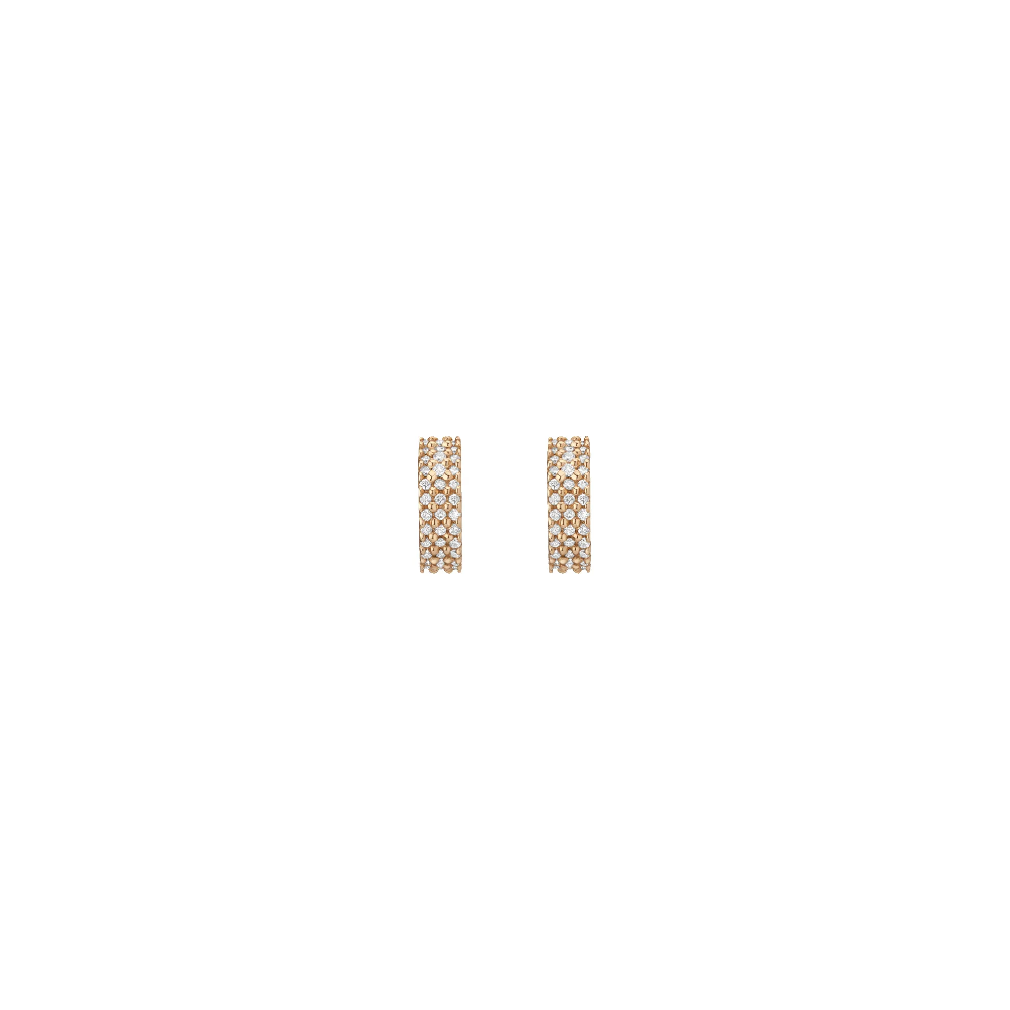 Wide Diamond Huggie Earrings sold by Aurate product image thumbnail 4