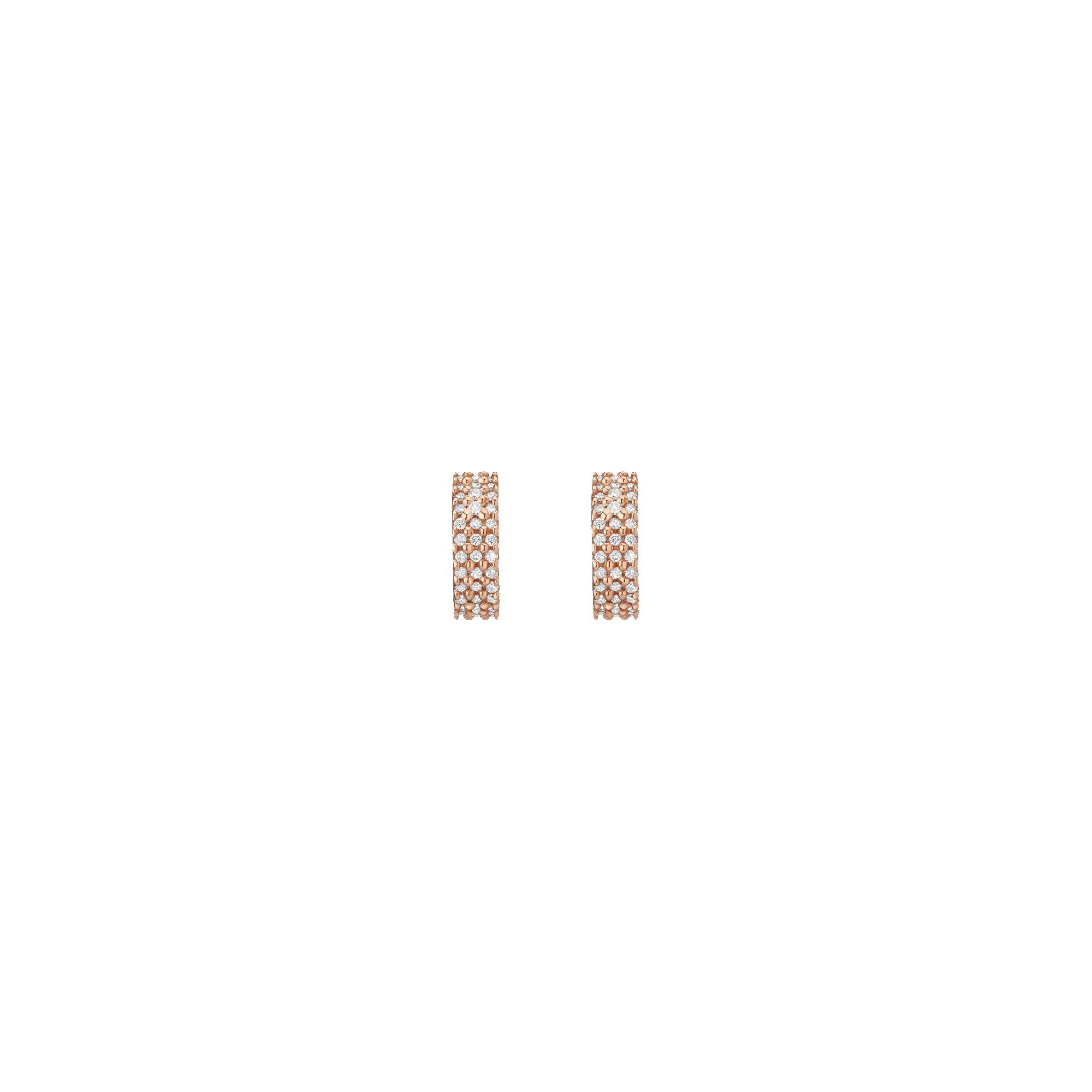 Wide Diamond Huggie Earrings sold by Aurate product image thumbnail 5