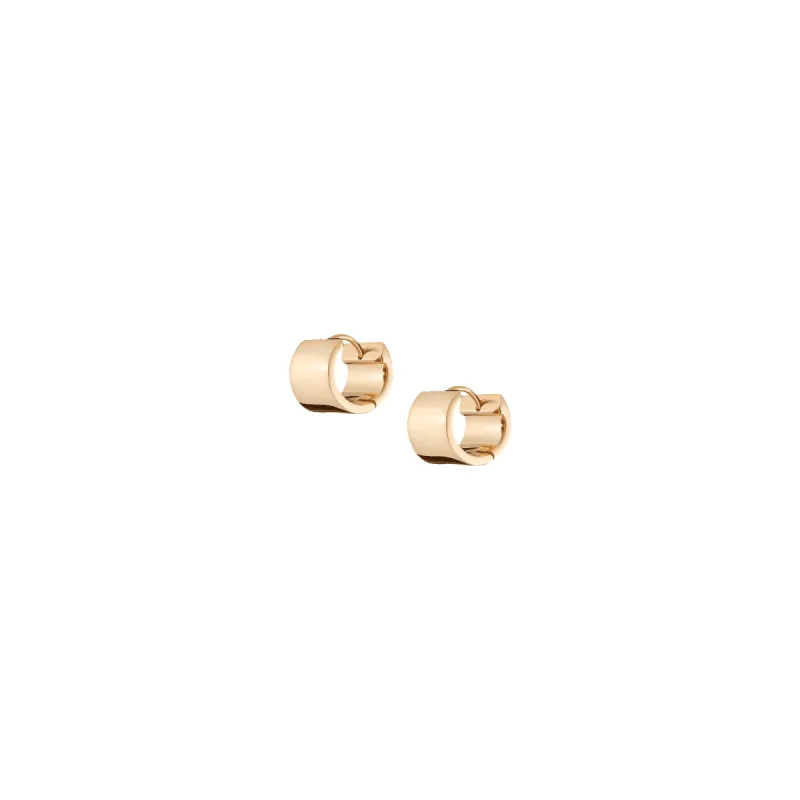 Extra Wide Hinged Huggie Earrings sold by Aurate