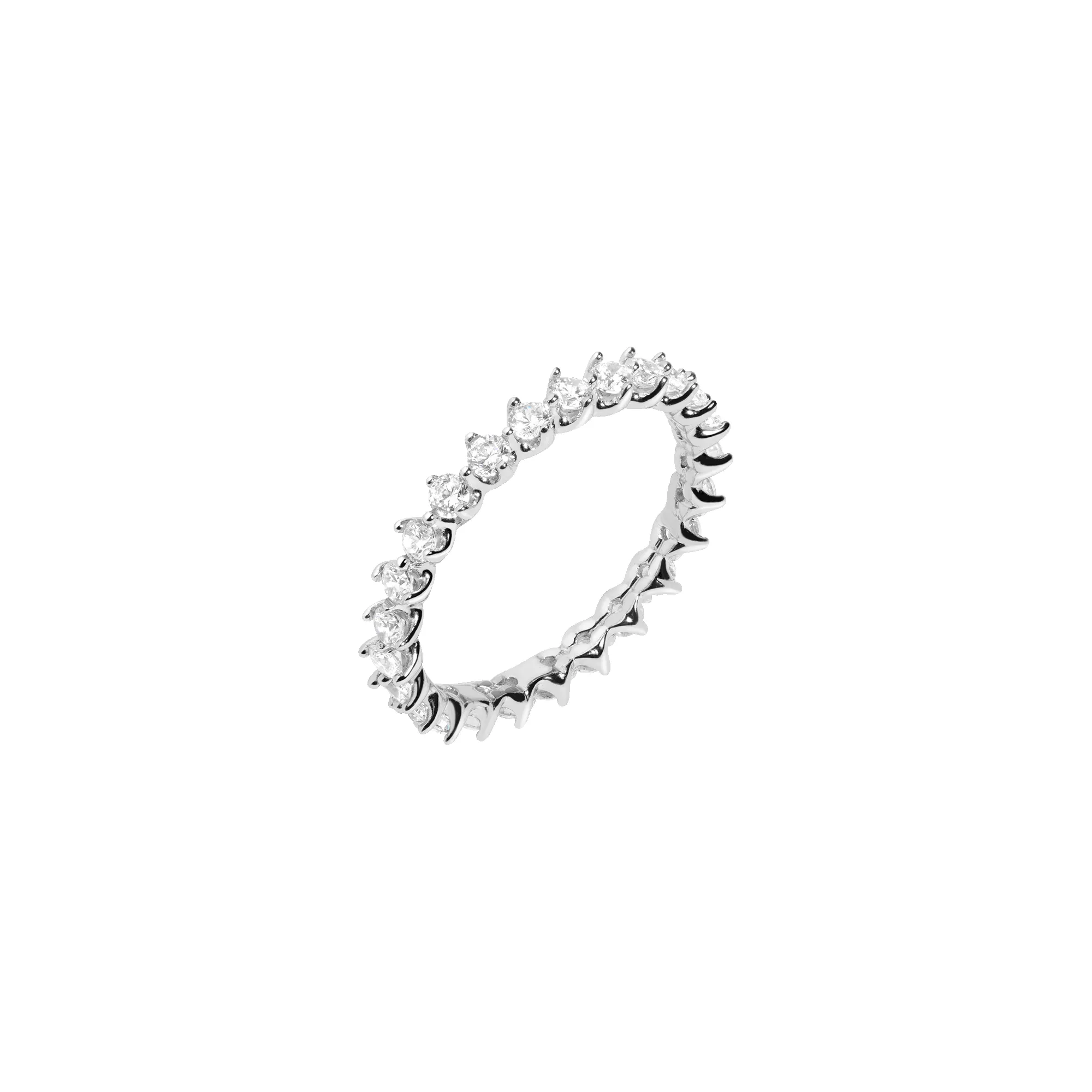 Three-Prong Lab Grown Diamond Eternity Ring sold by Aurate product image thumbnail 3