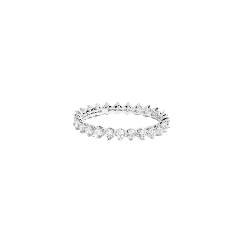 Three-Prong Lab Grown Diamond Eternity Ring sold by Aurate