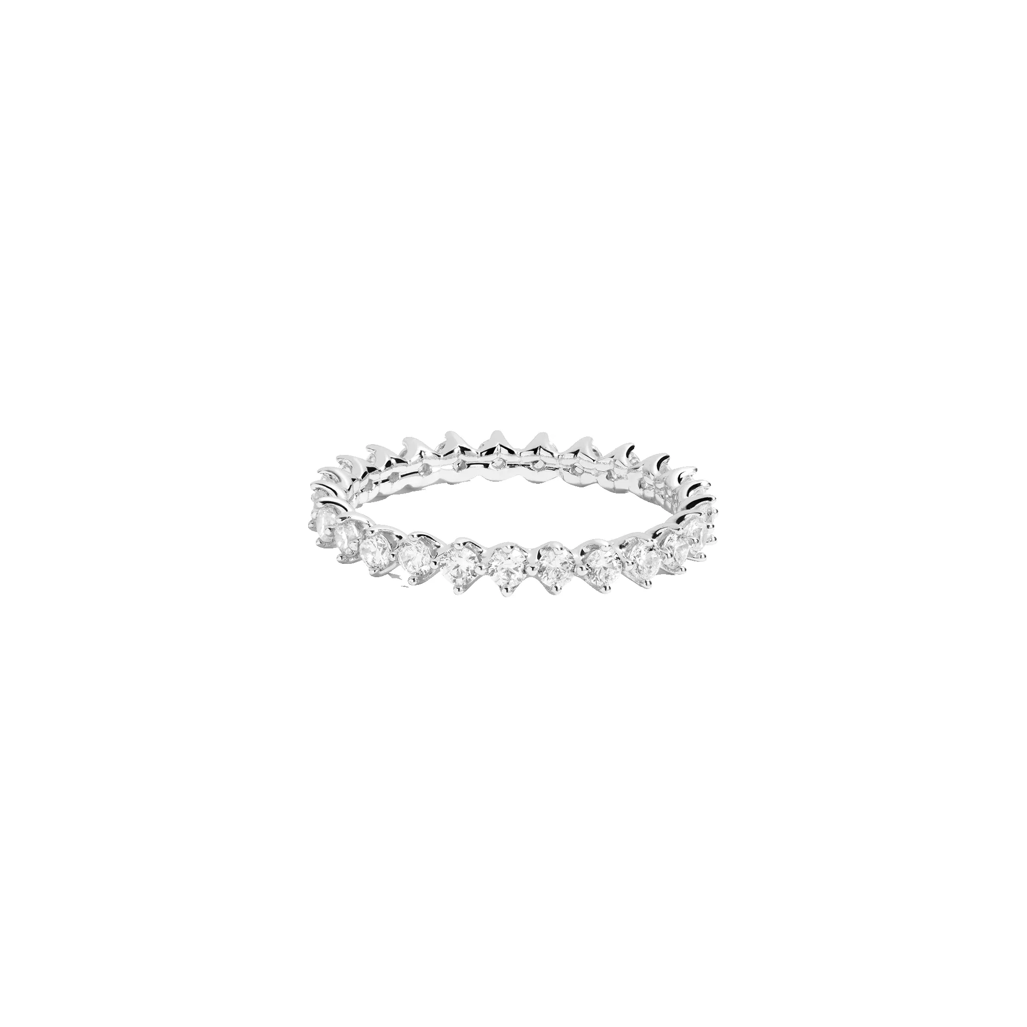 Three-Prong Lab Grown Diamond Eternity Ring sold by Aurate
