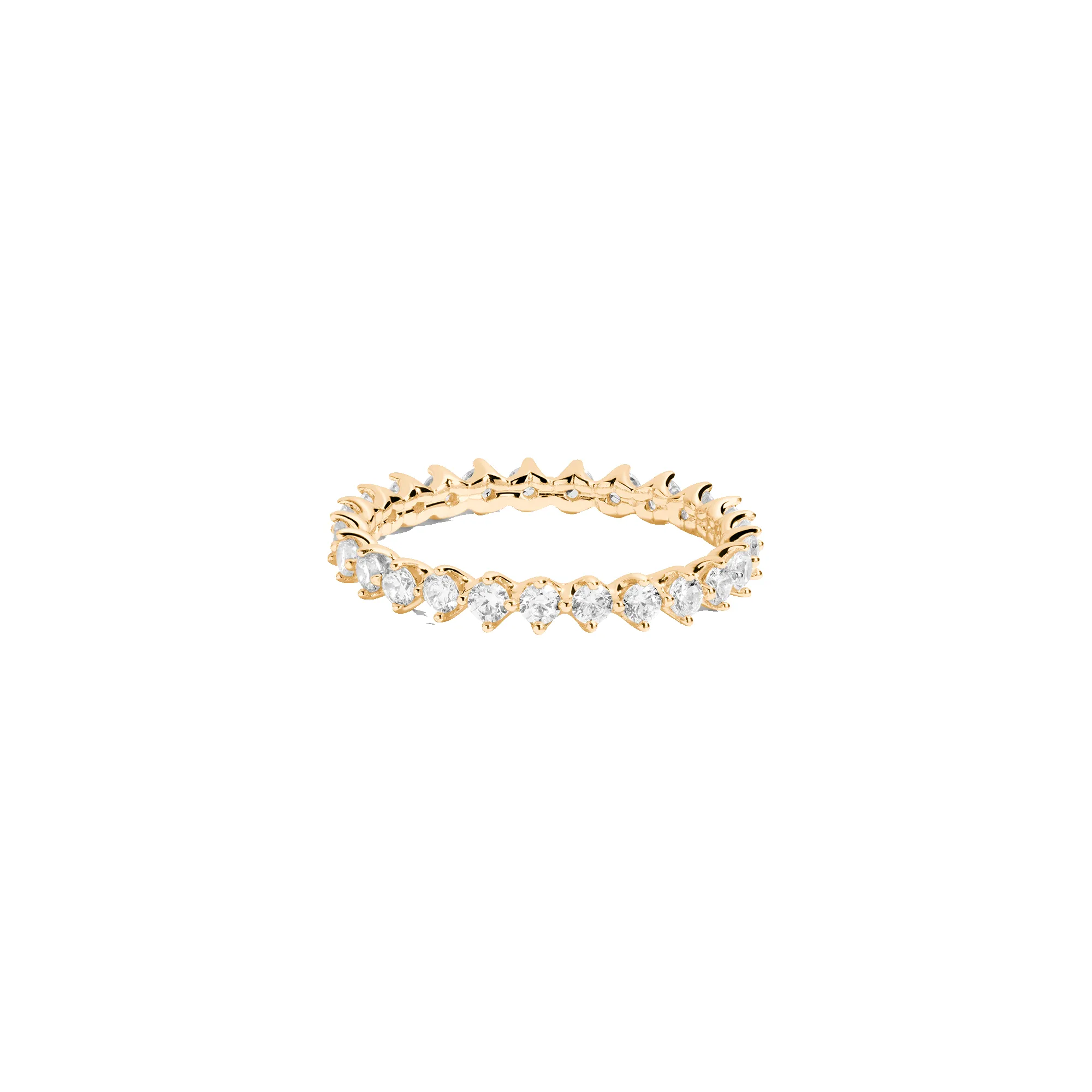 Three-Prong Lab Grown Diamond Eternity Ring sold by Aurate product image thumbnail 2