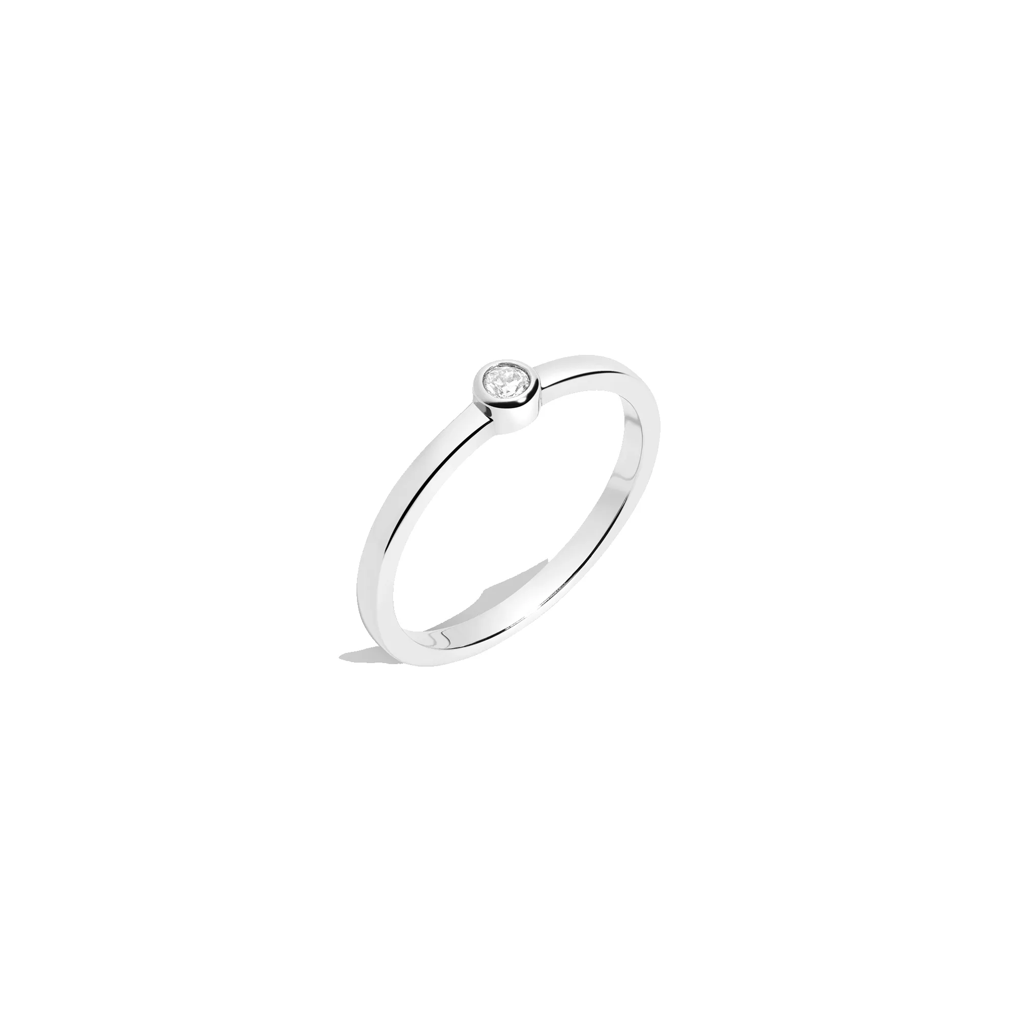 Lab Grown Diamond Bezel Ring sold by Aurate