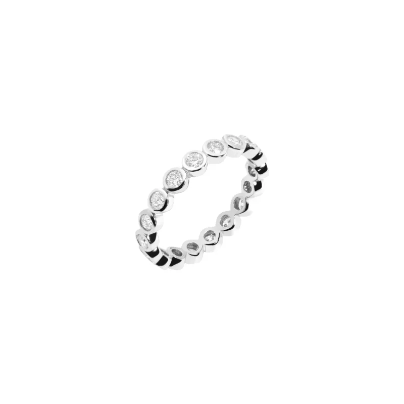 Lab Grown Diamond Bezel Eternity Ring sold by Aurate