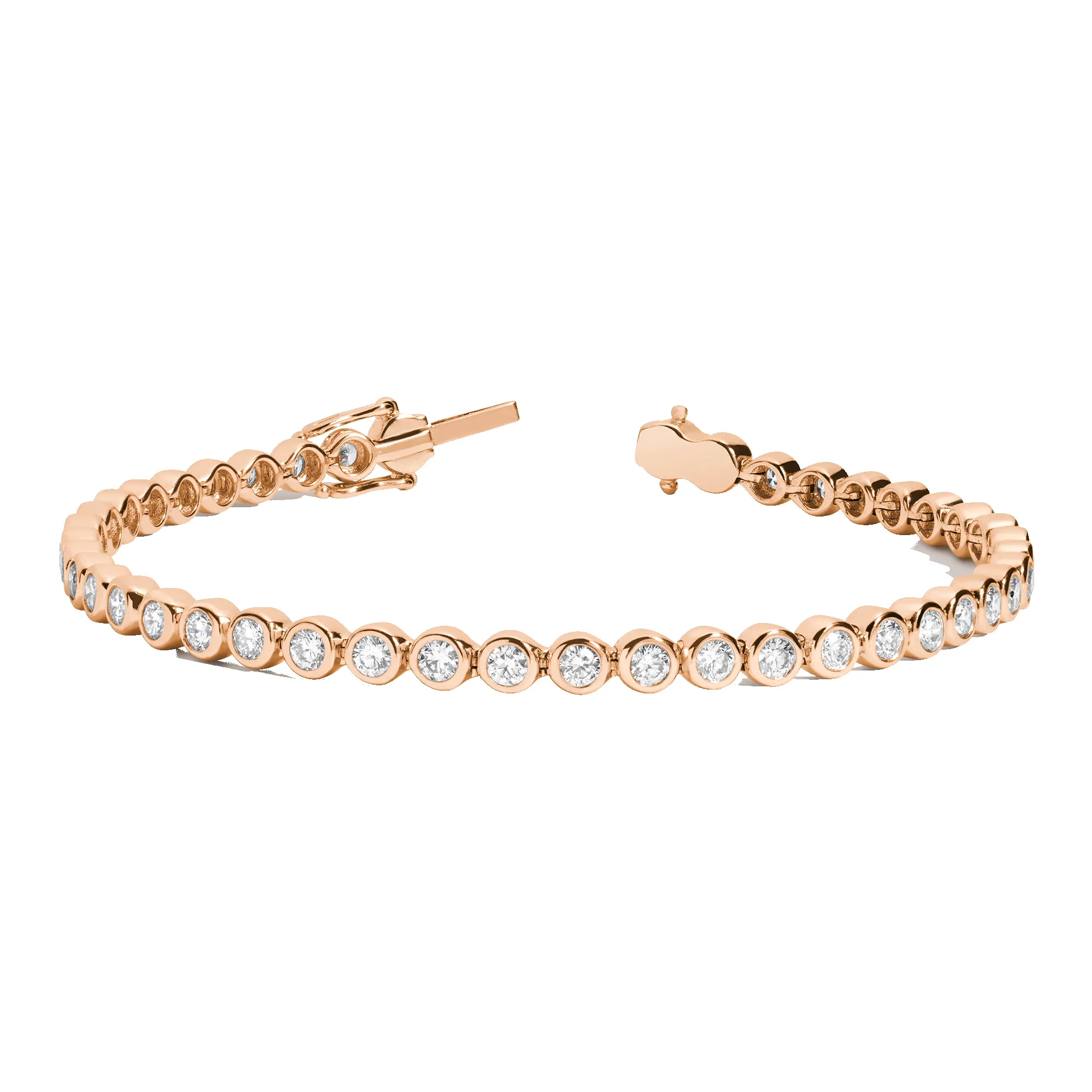 Lab Grown Diamond Bezel Tennis Bracelet sold by Aurate product image thumbnail 3