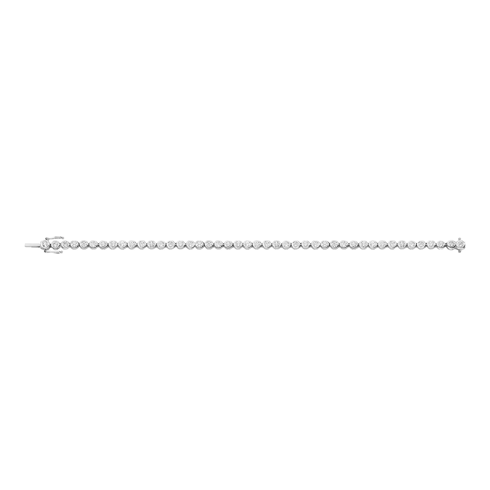 Lab Grown Diamond Bezel Tennis Bracelet sold by Aurate product image thumbnail 4