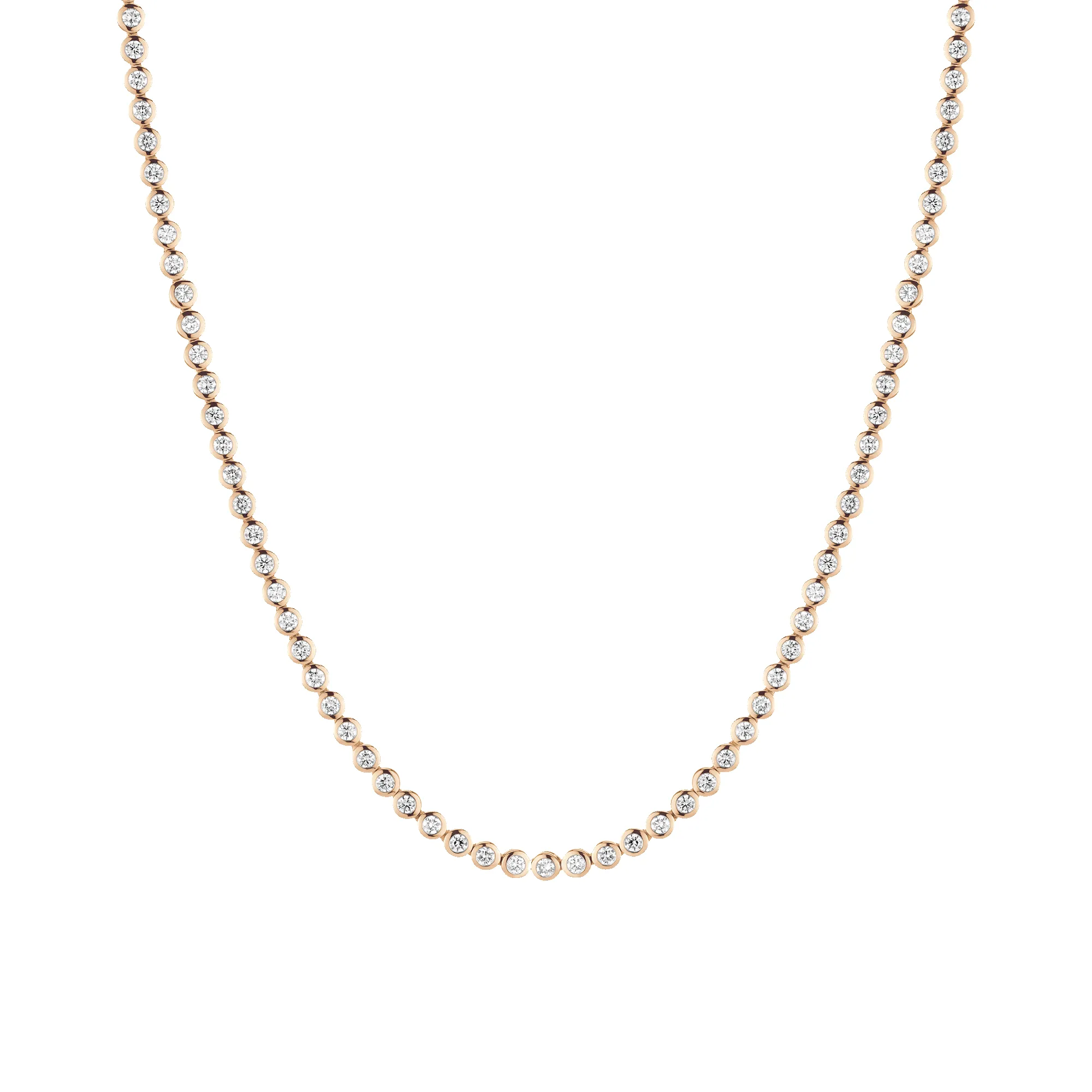 Lab Grown Diamond Bezel Tennis Necklace sold by Aurate product image thumbnail 2