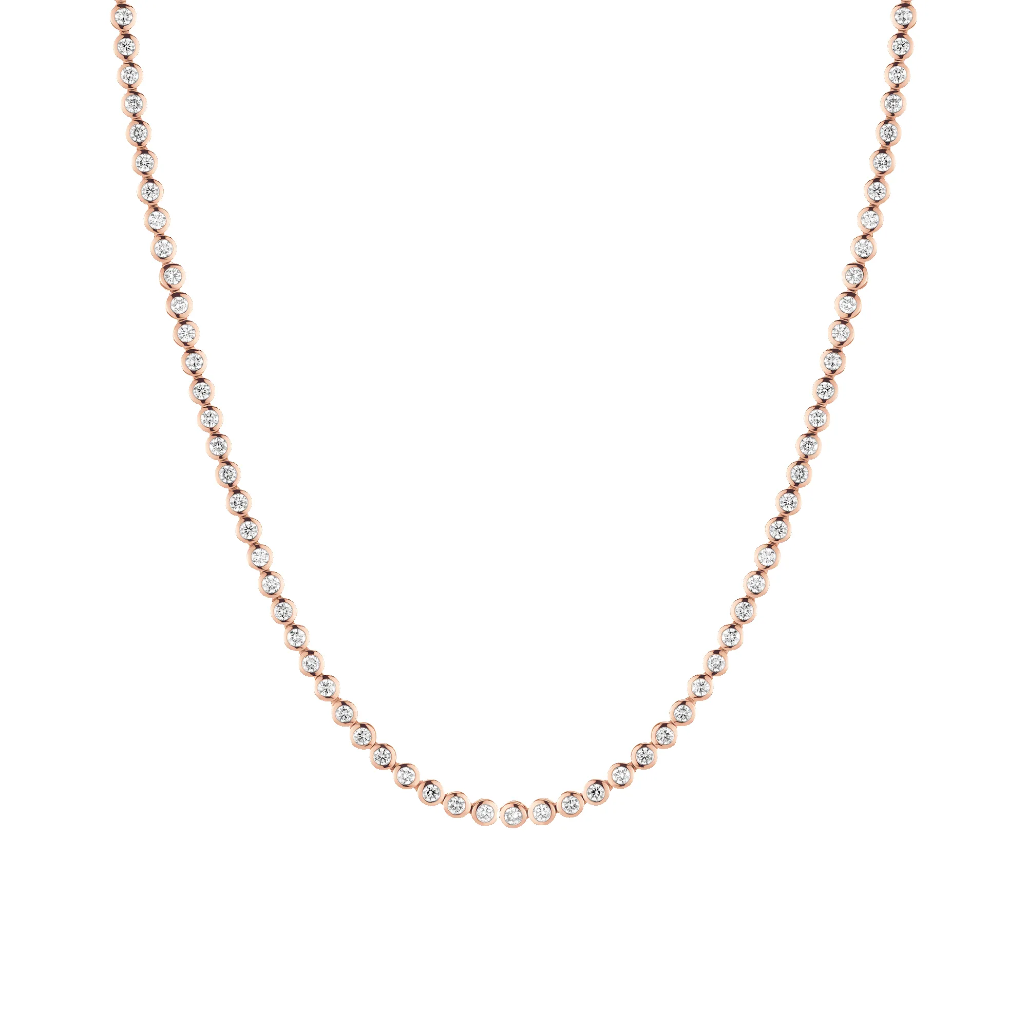 Lab Grown Diamond Bezel Tennis Necklace sold by Aurate product image thumbnail 3