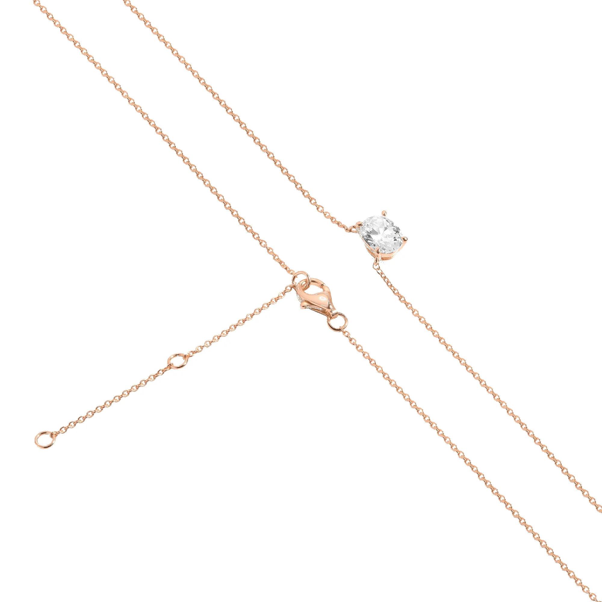 Oval Gemstone Solitaire Necklace sold by Aurate product image thumbnail 5