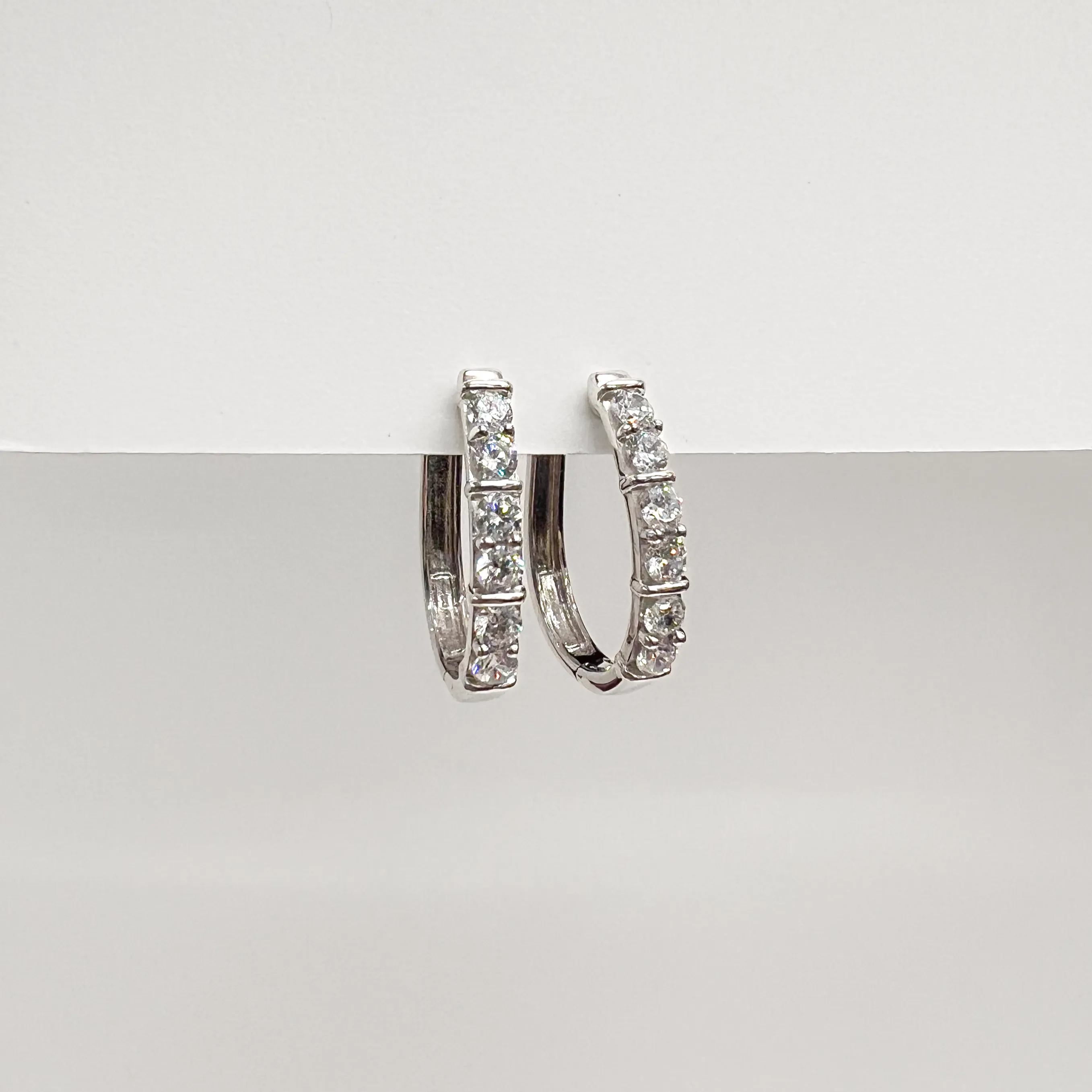 1tcw Lab Grown Diamond Hinging Huggies sold by Aurate