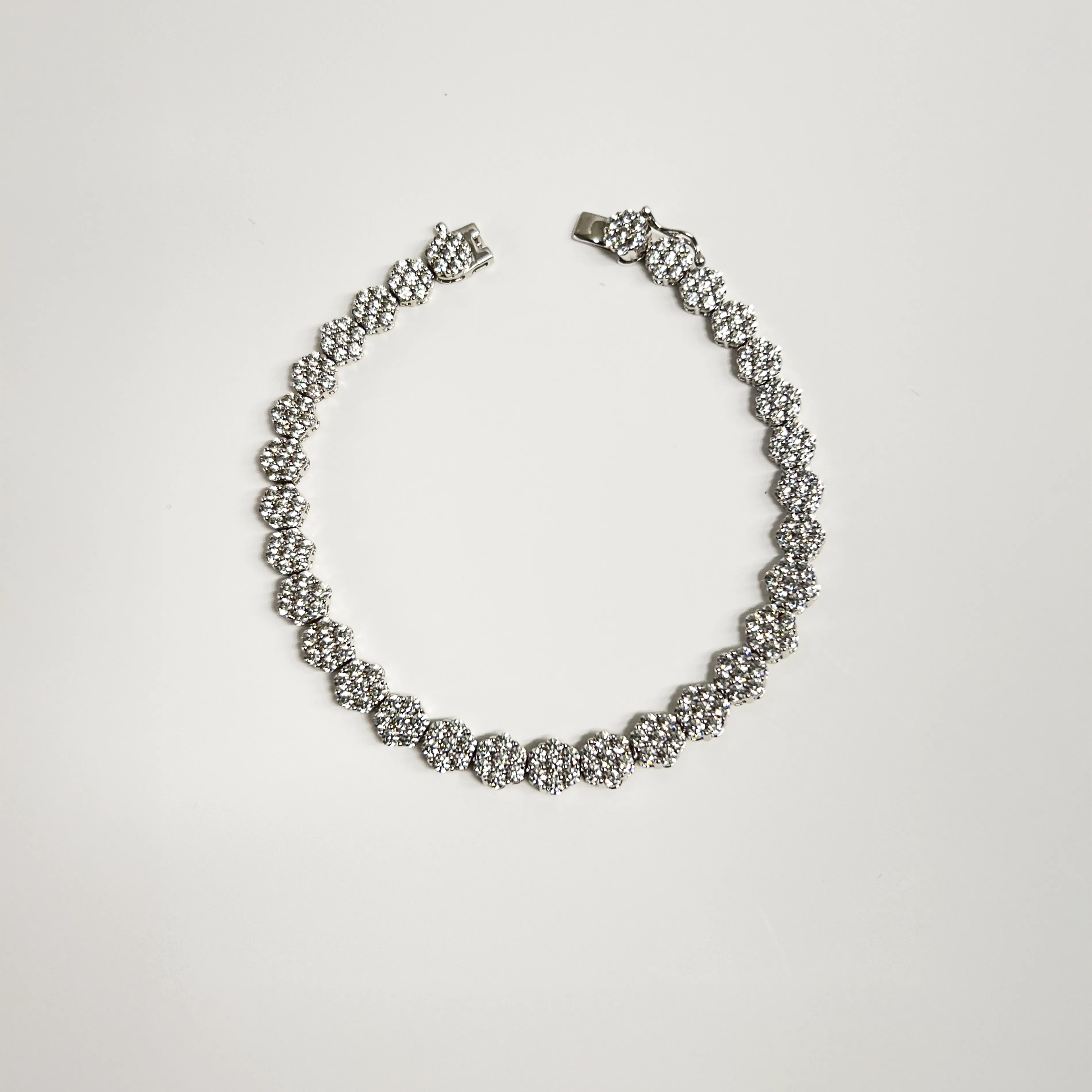 5tcw Lab Grown Diamond Snowflake Tennis Bracelet sold by Aurate product image thumbnail 2