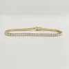 3.6tcw Princess Cut Lab Grown Diamond Tennis Bracelet sold by Aurate
