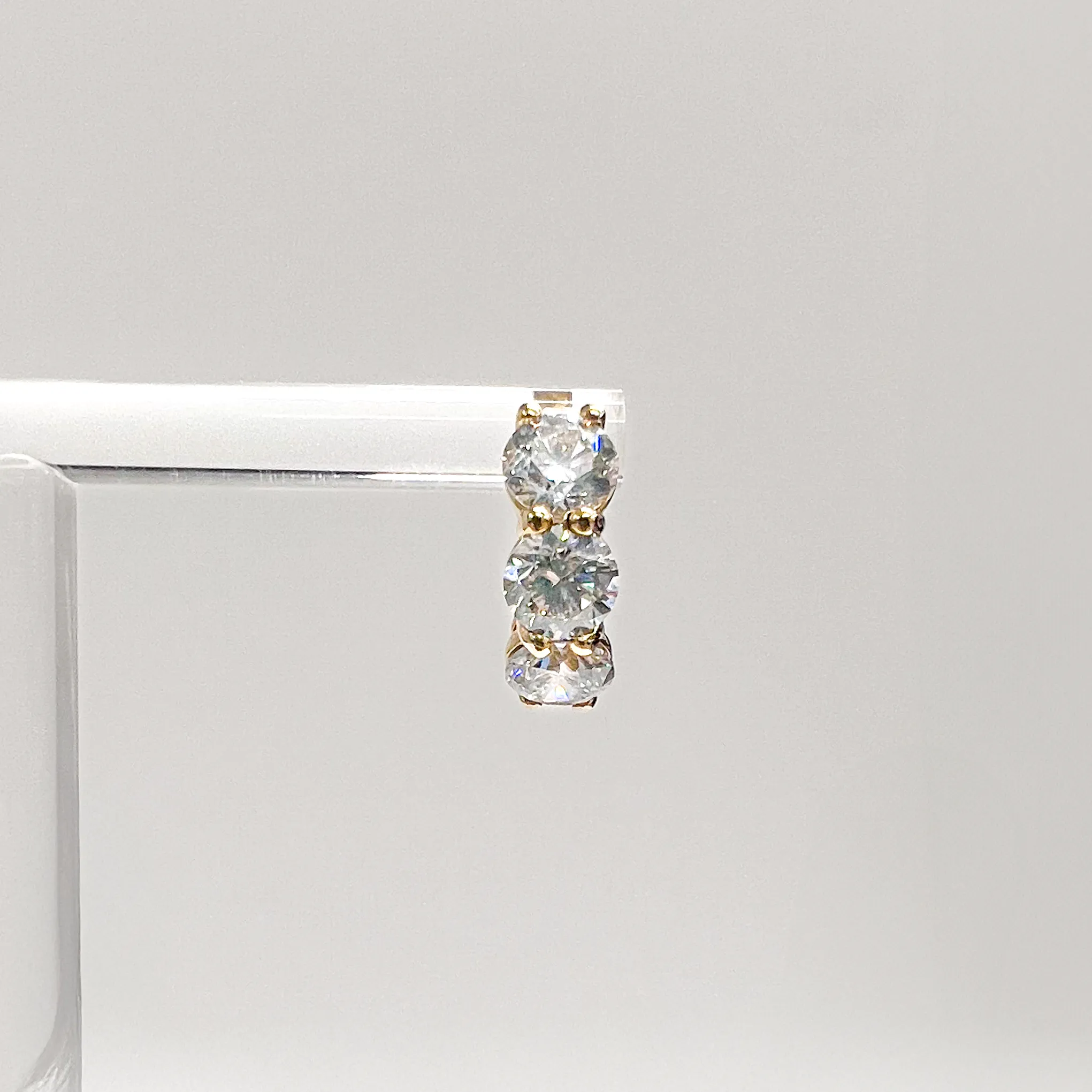 3tcw Petite Lab Grown Diamond Hinging Huggies sold by Aurate