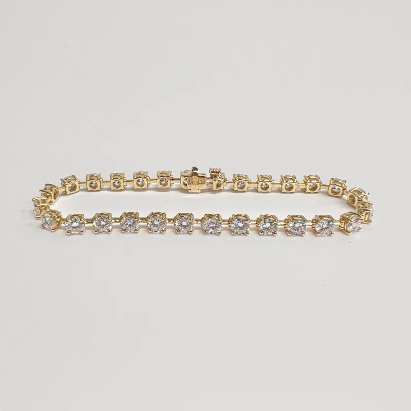 7.8tcw Lab Grown Diamond Link Bracelet sold by Aurate