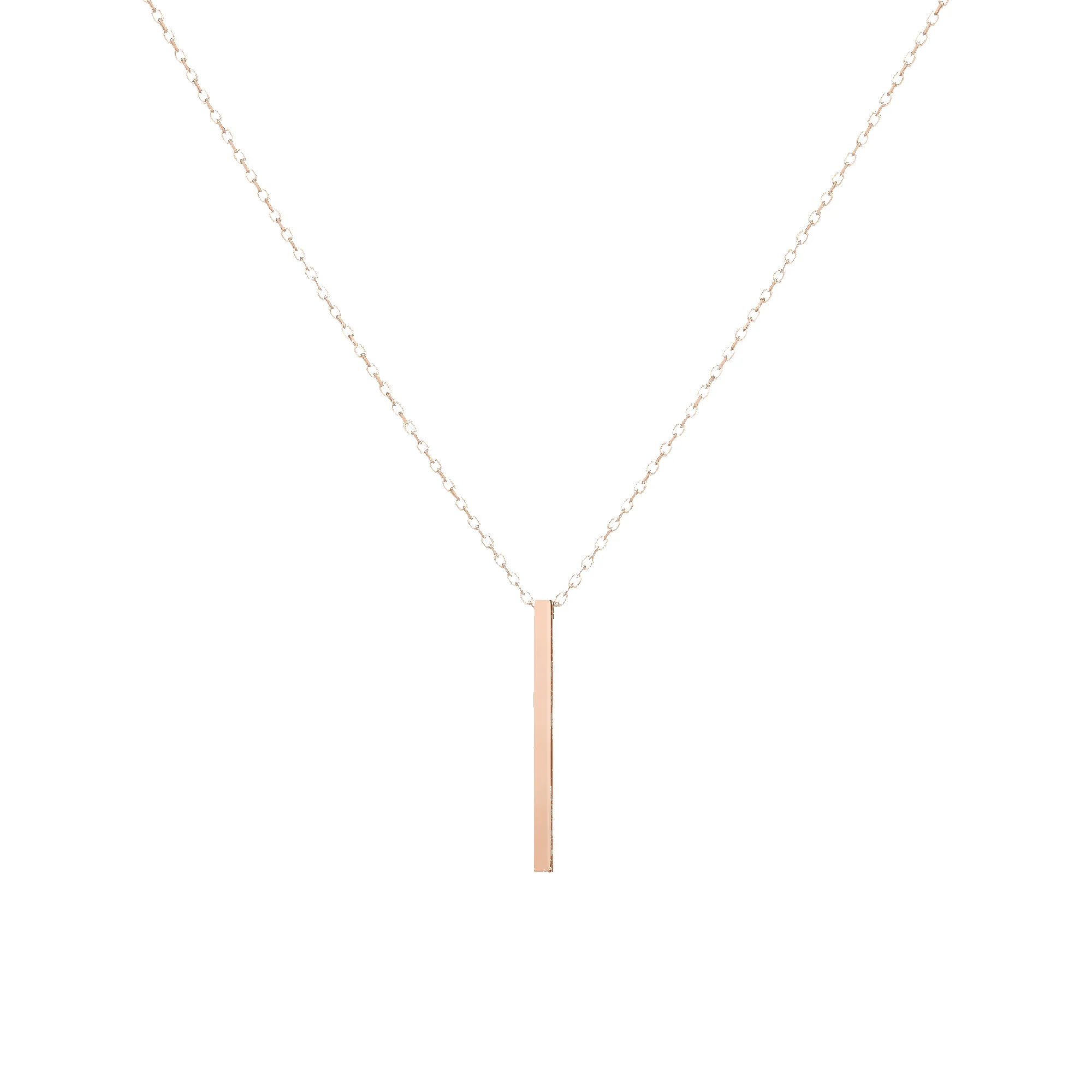 Short Gold Bar Drop Necklace sold by Aurate product image thumbnail 2
