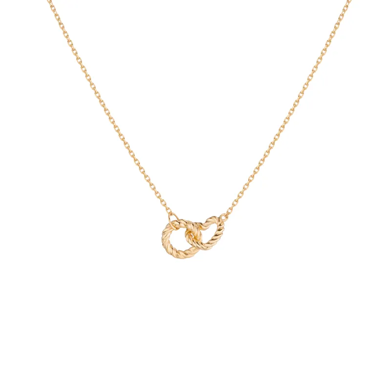 Heart Twist Connection Necklace sold by Aurate