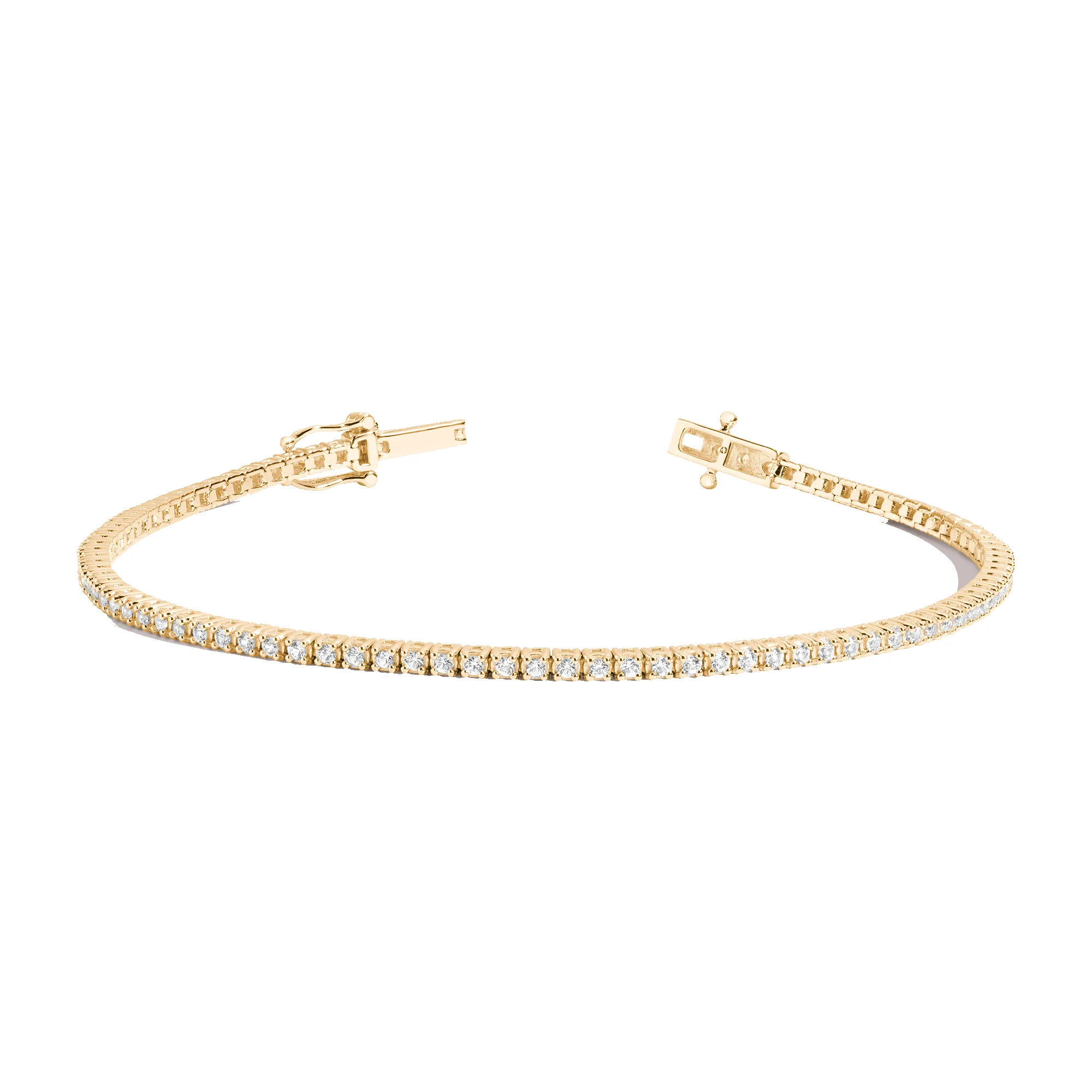 Petite Lab Grown White Sapphire Tennis Bracelet sold by Aurate product image thumbnail 2