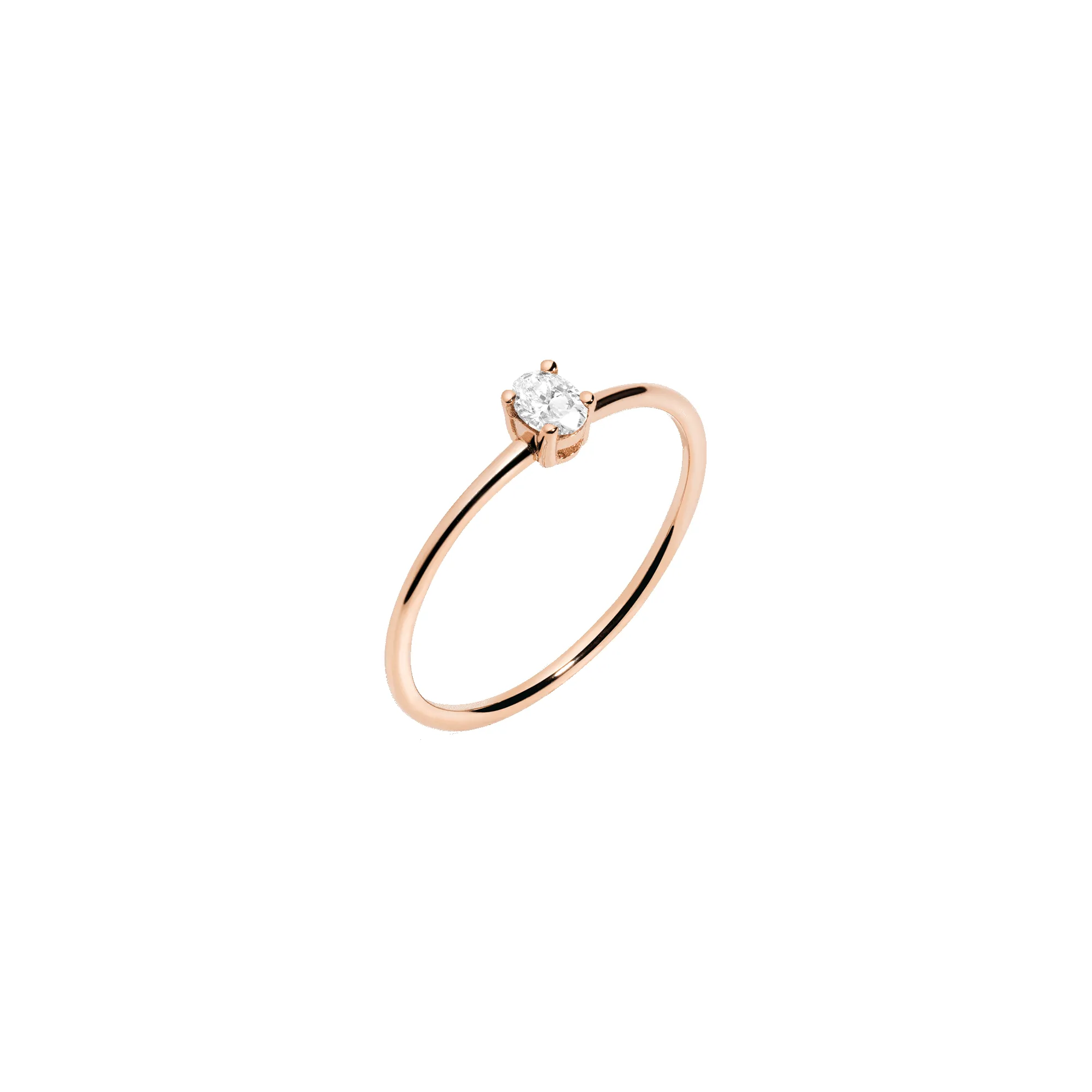 Oval Lab Grown Diamond Ring sold by Aurate product image thumbnail 5