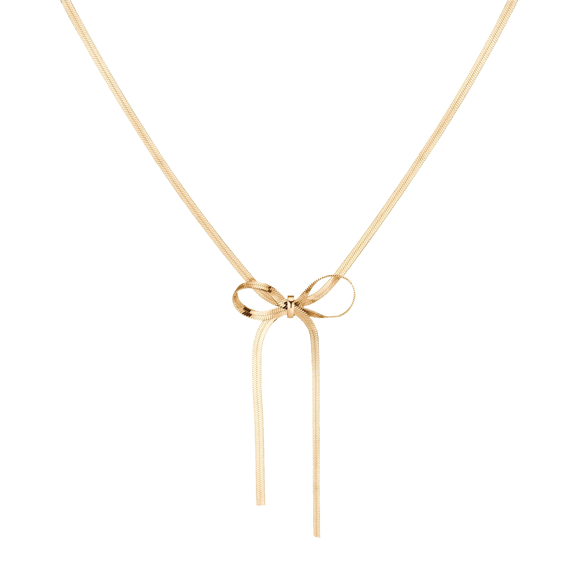 Herringbone Bow Choker sold by Aurate