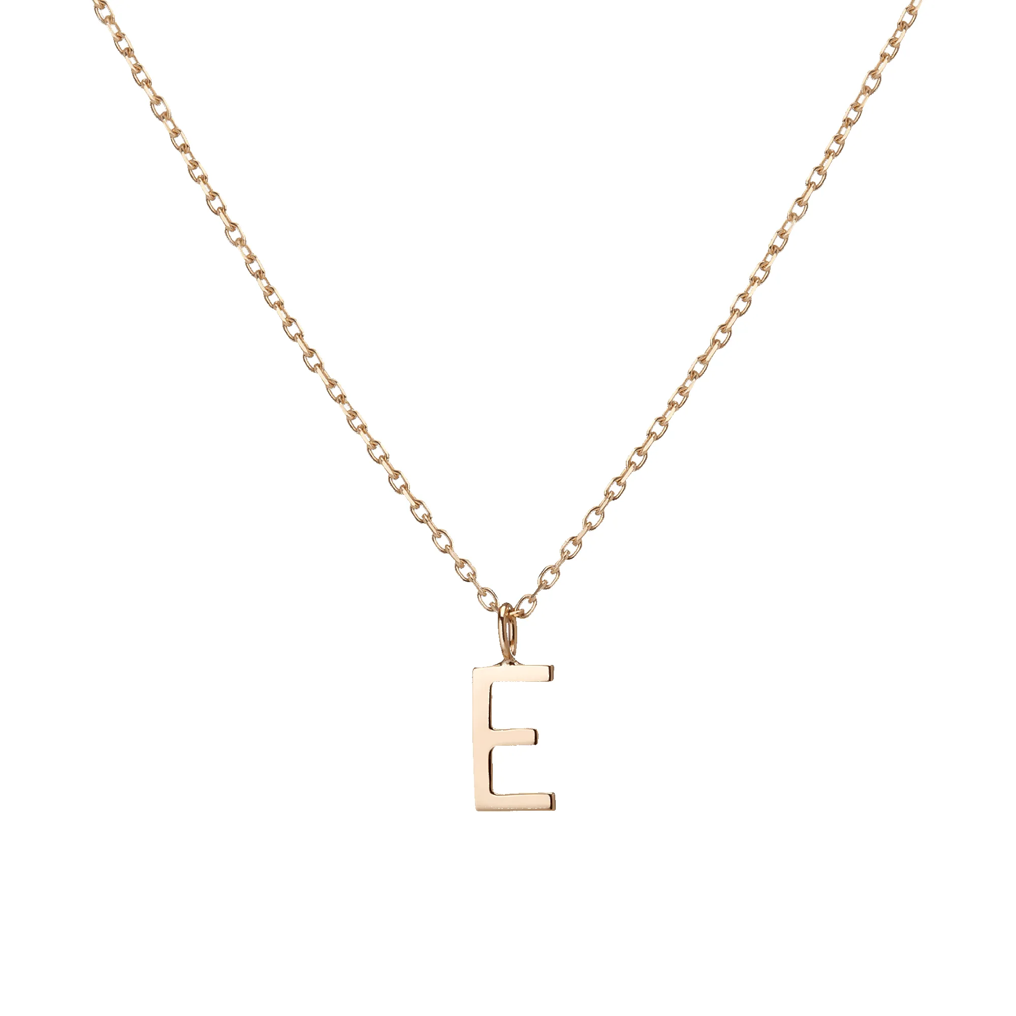 Classic Gold Letter Necklace 18K sold by Aurate product image thumbnail 4