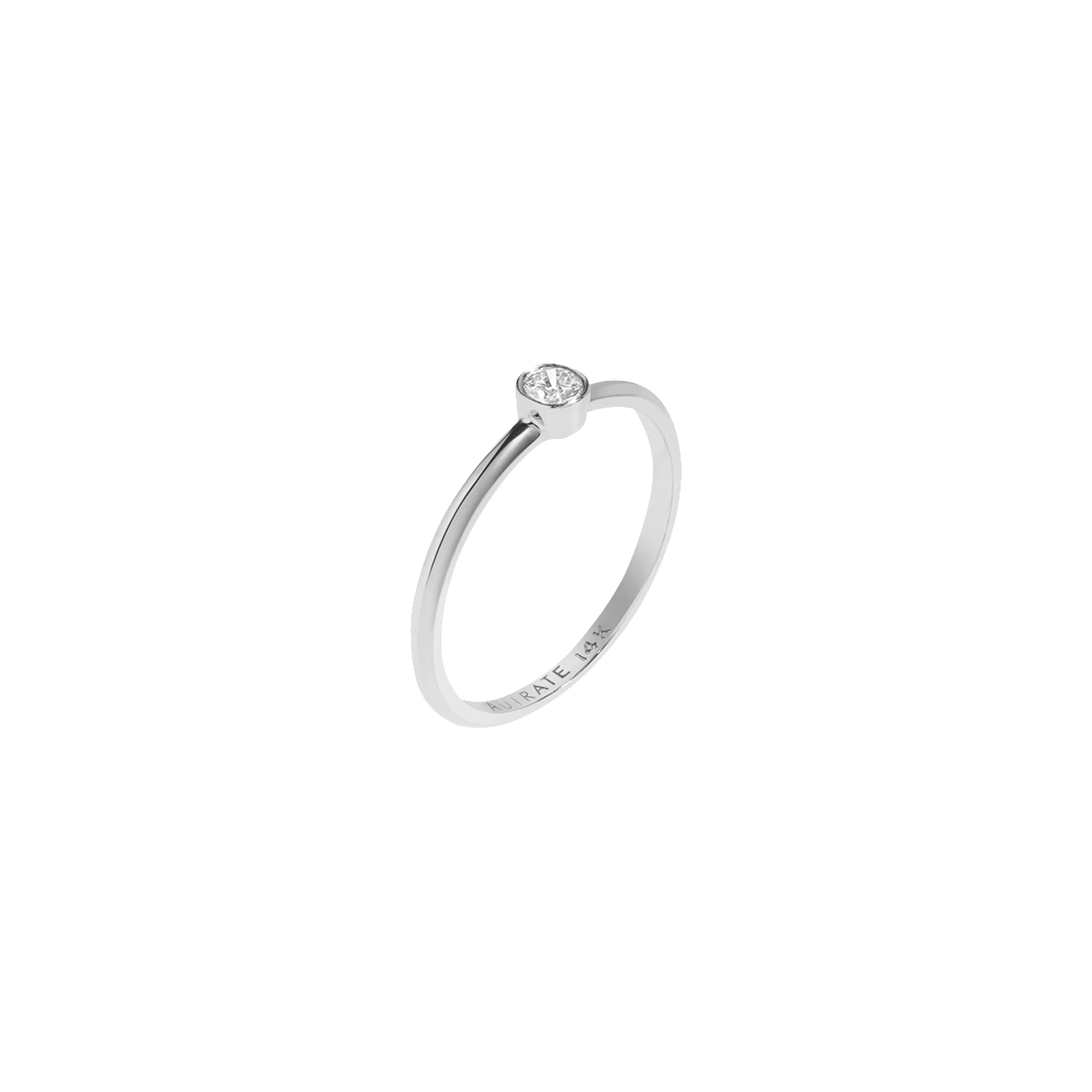 Diamond Bezel Ring sold by Aurate product image thumbnail 3
