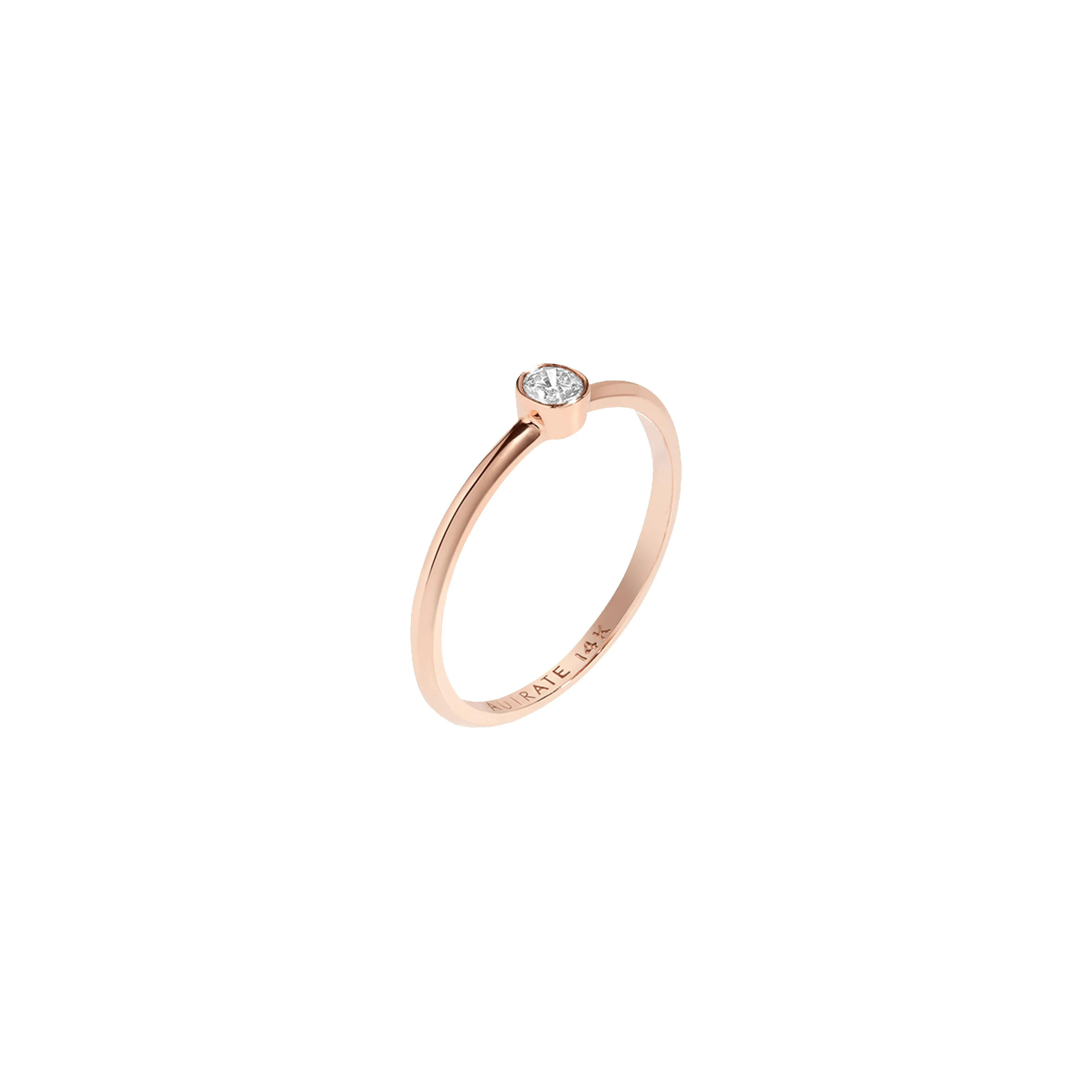 Diamond Bezel Ring sold by Aurate product image thumbnail 2