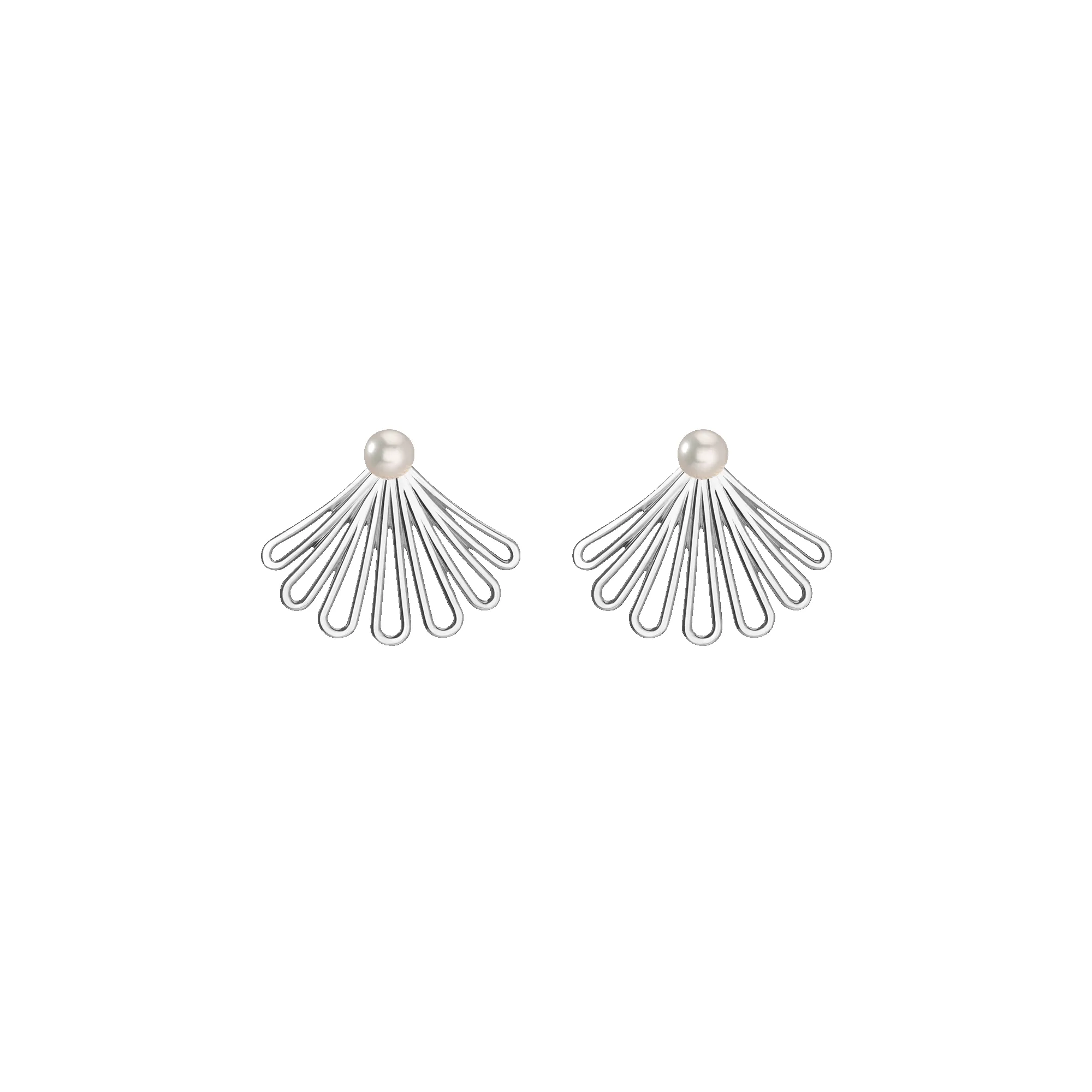 Deco Fan Pearl Earrings sold by Aurate product image thumbnail 3