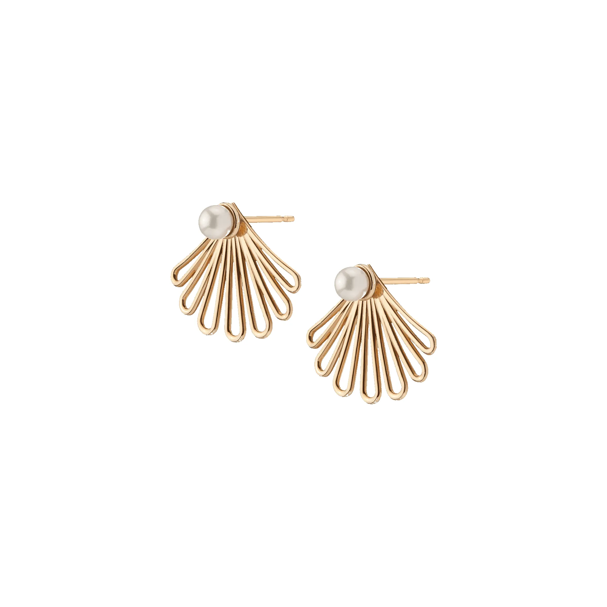 Deco Fan Pearl Earrings sold by Aurate product image thumbnail 4