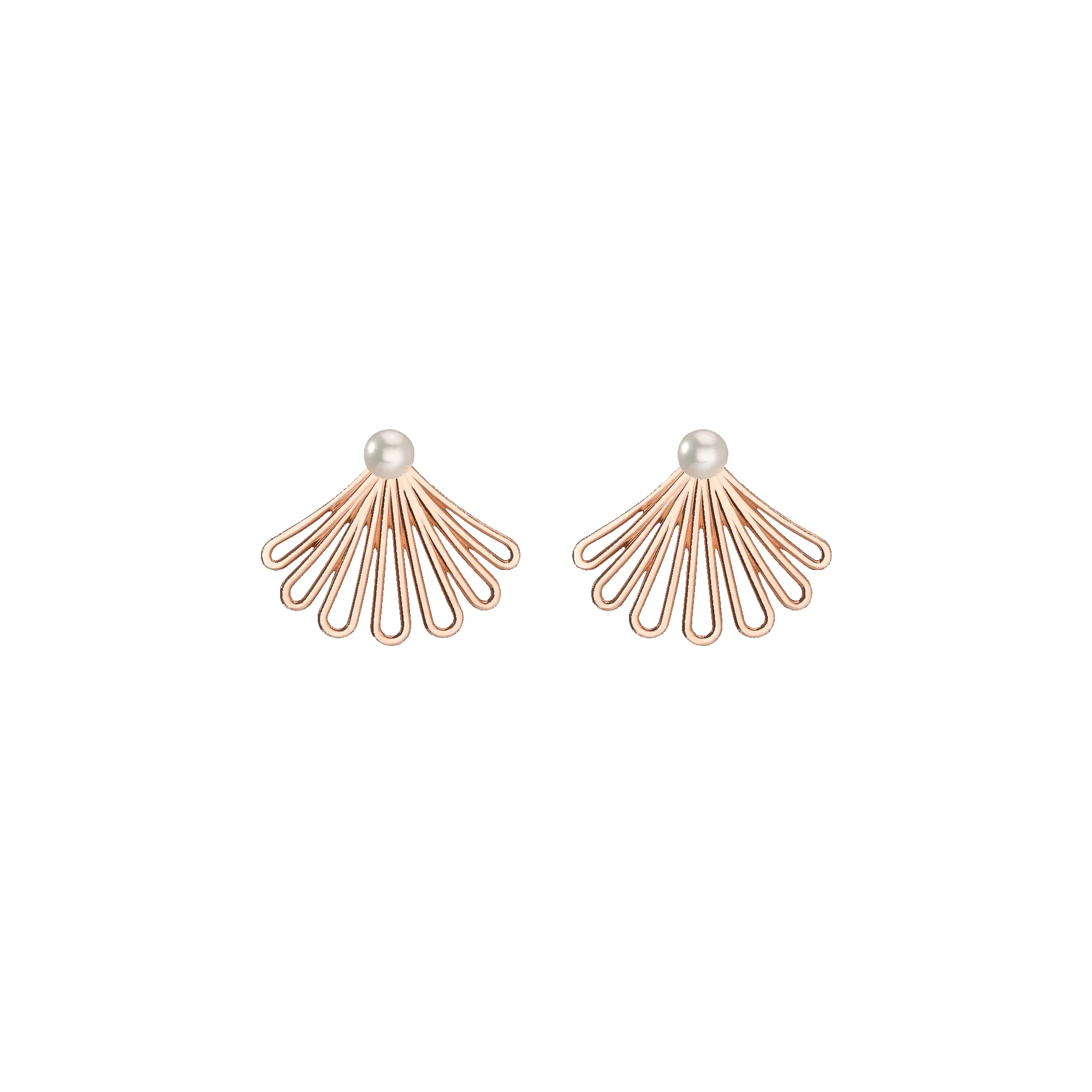 Deco Fan Pearl Earrings sold by Aurate product image thumbnail 2
