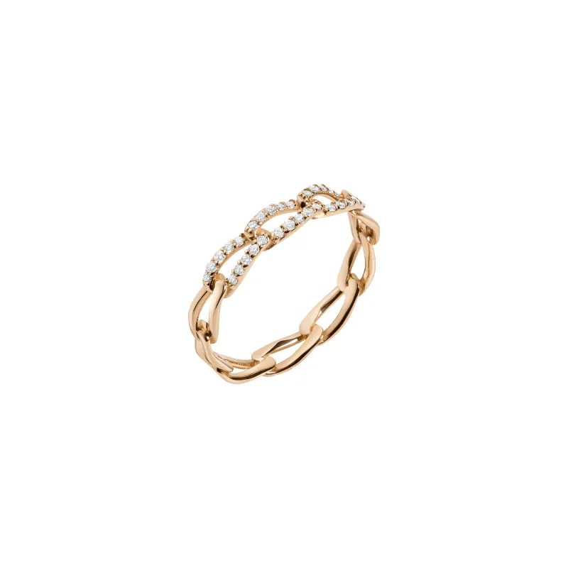 Open Link Diamond Ring sold by Aurate