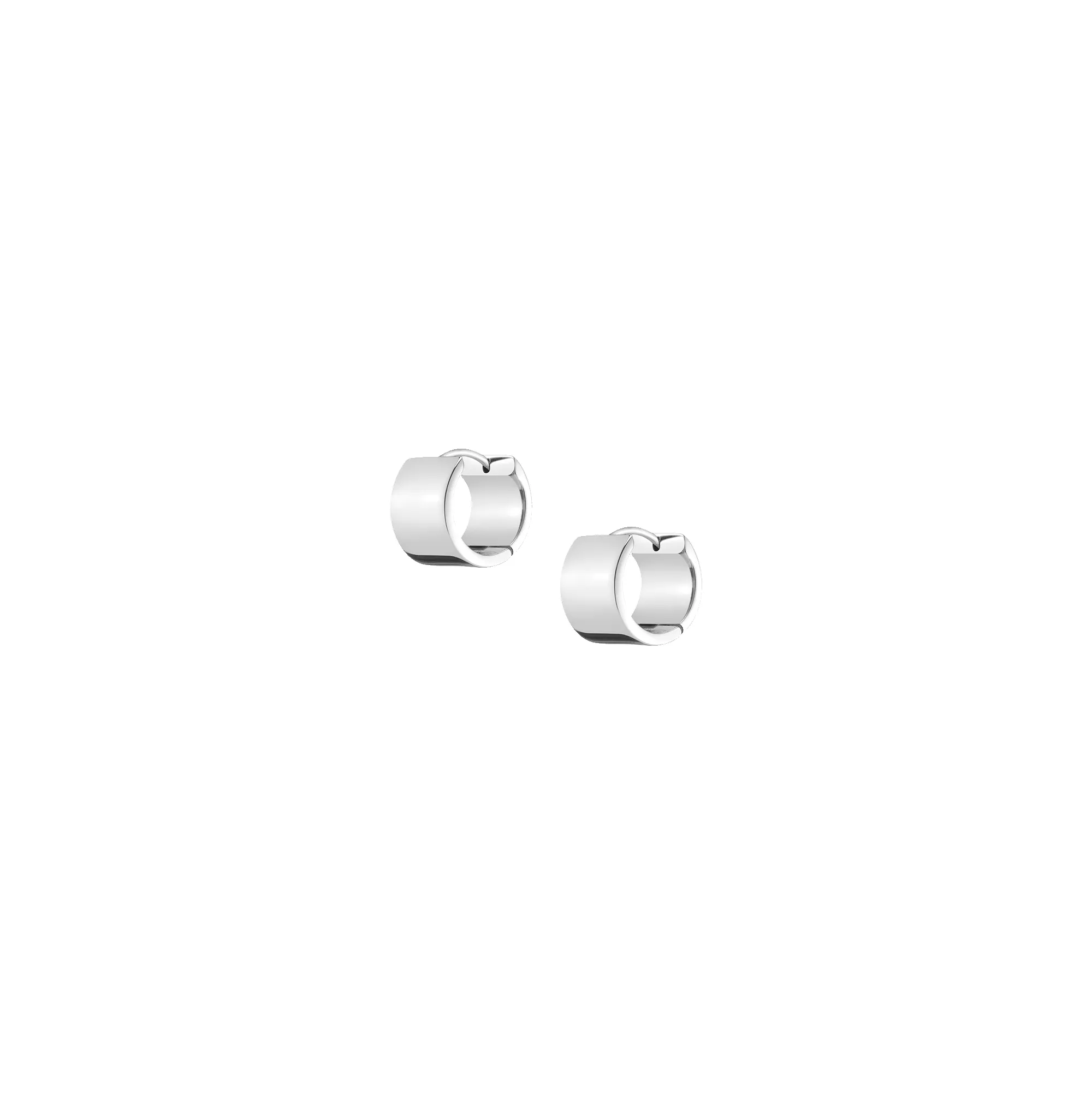 Extra Wide Hinged Huggie Earrings - 12mm sold by Aurate product image thumbnail 3