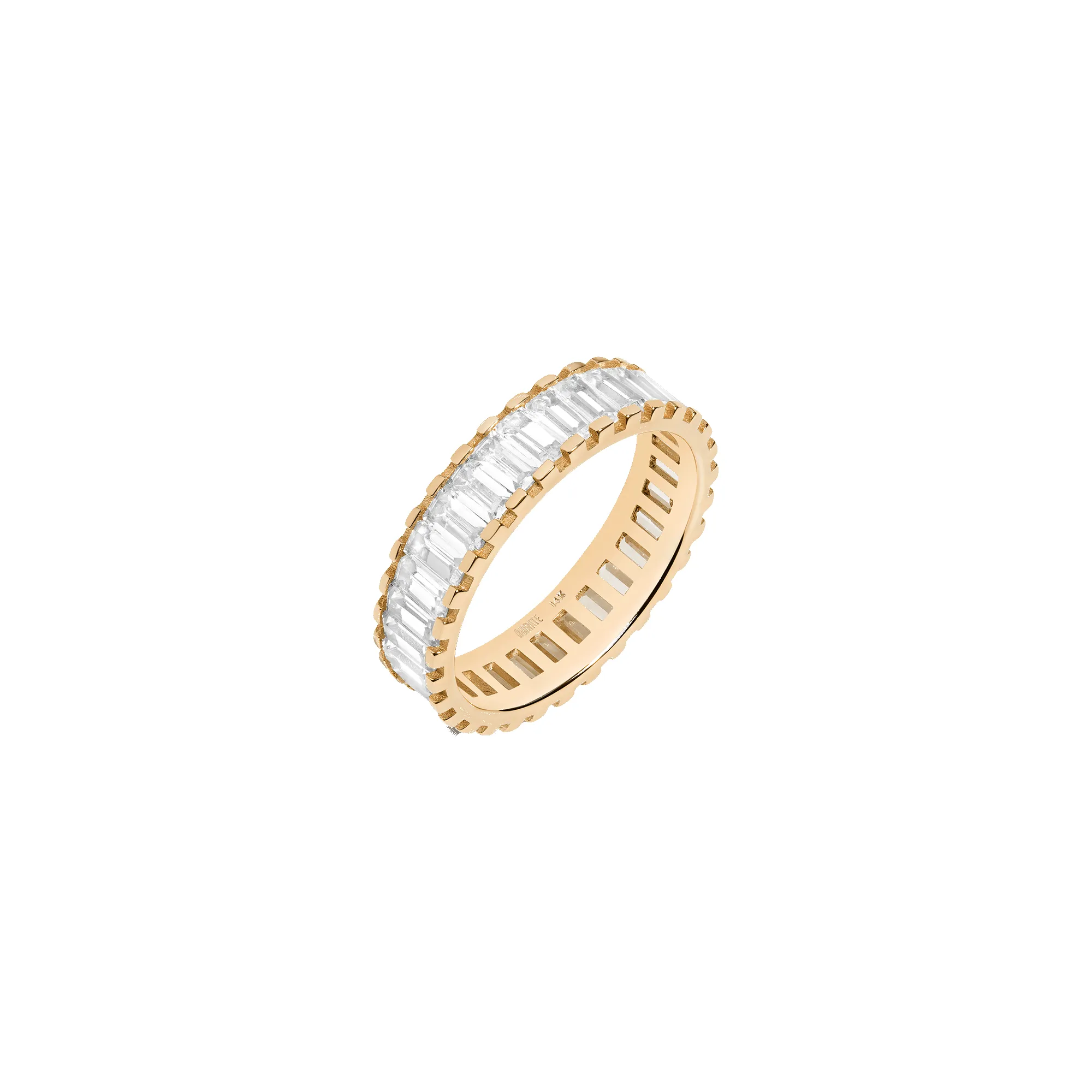 XL Bold Diamond Baguette Ring sold by Aurate