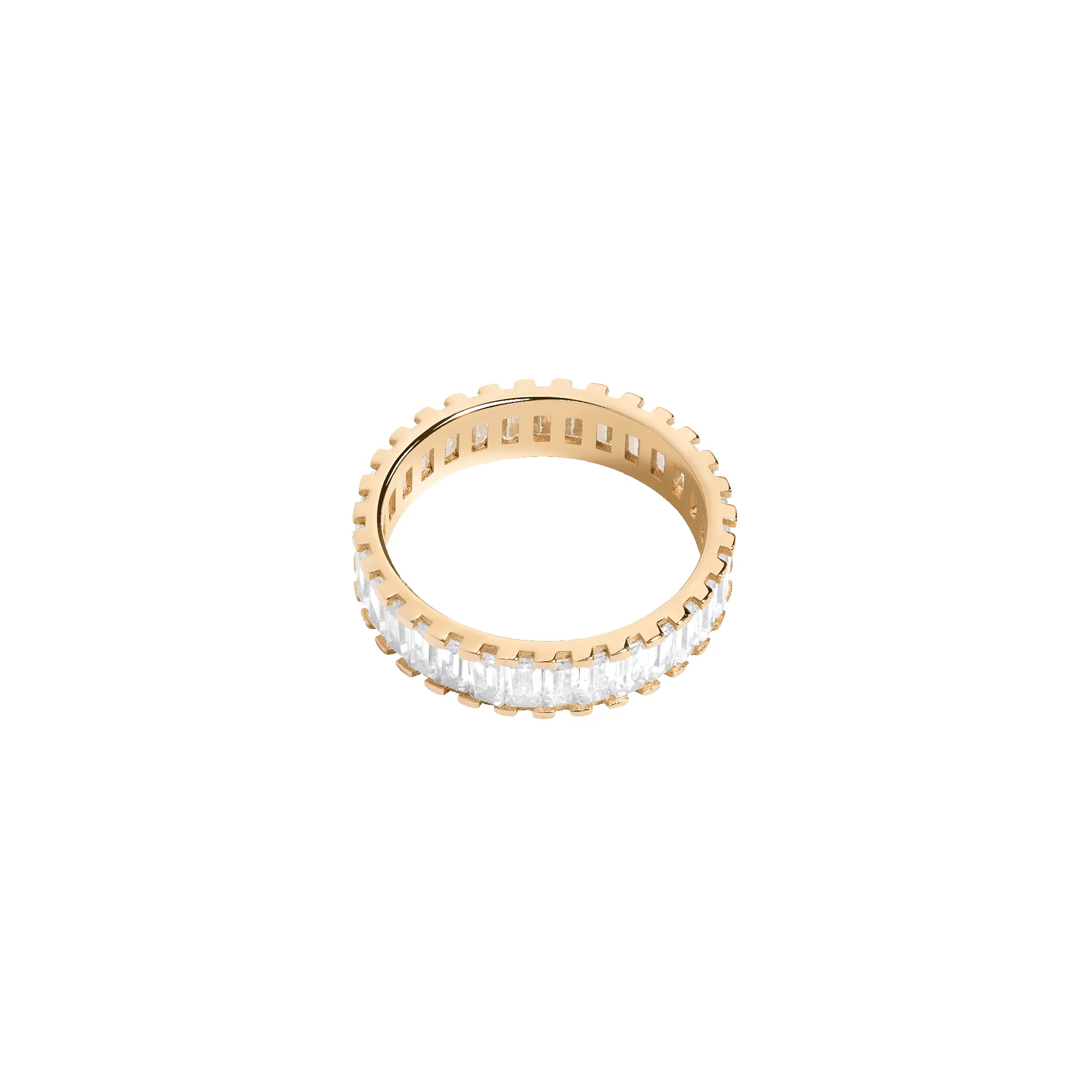 XL Bold Diamond Baguette Ring sold by Aurate product image thumbnail 4