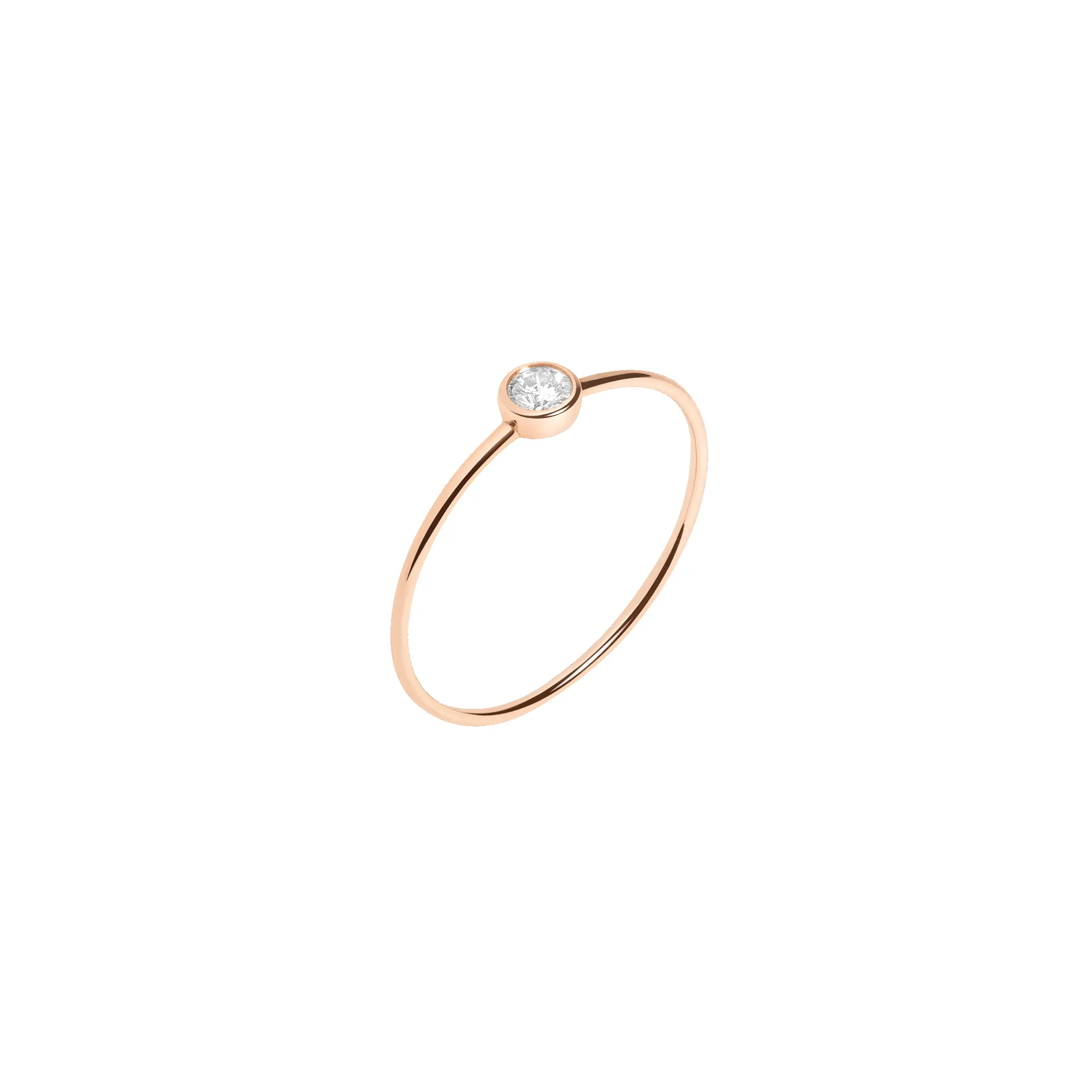 Stackable Diamond Bezel Ring sold by Aurate product image thumbnail 2