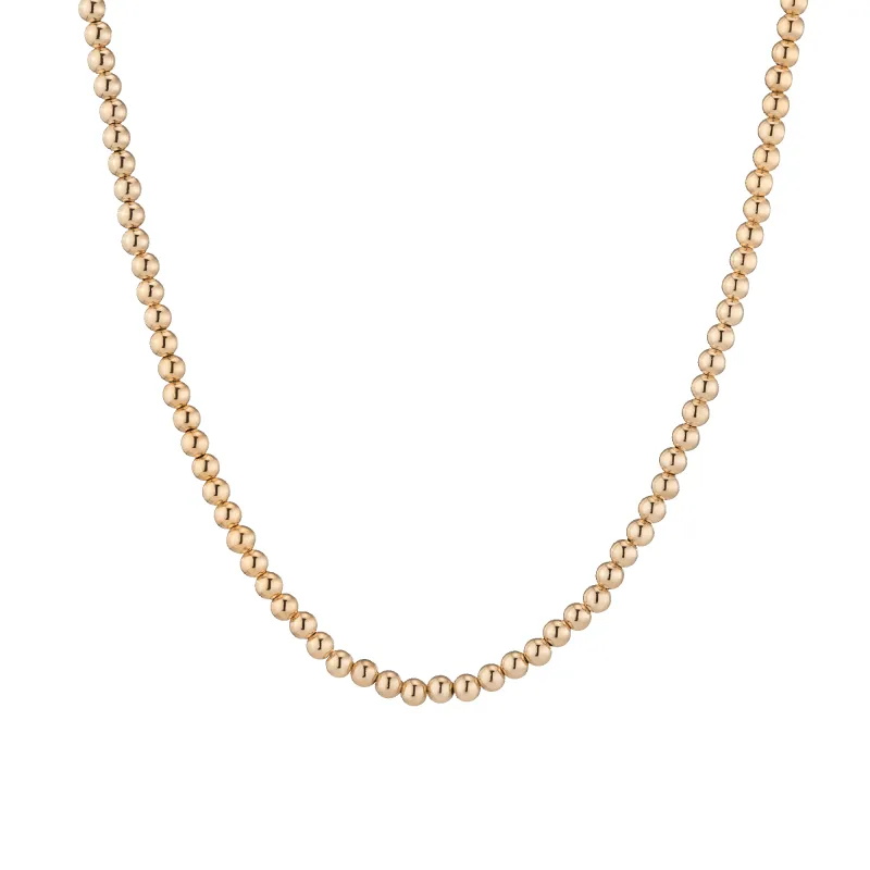 Gold Ball Necklace - 4mm sold by Aurate