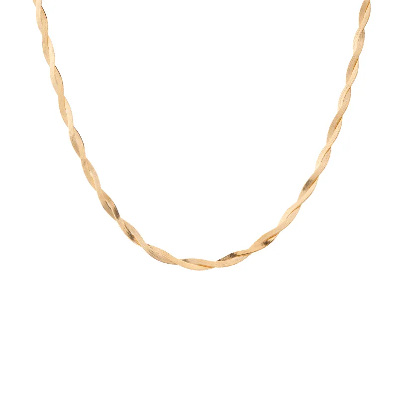 Herringbone Twist Necklace sold by Aurate
