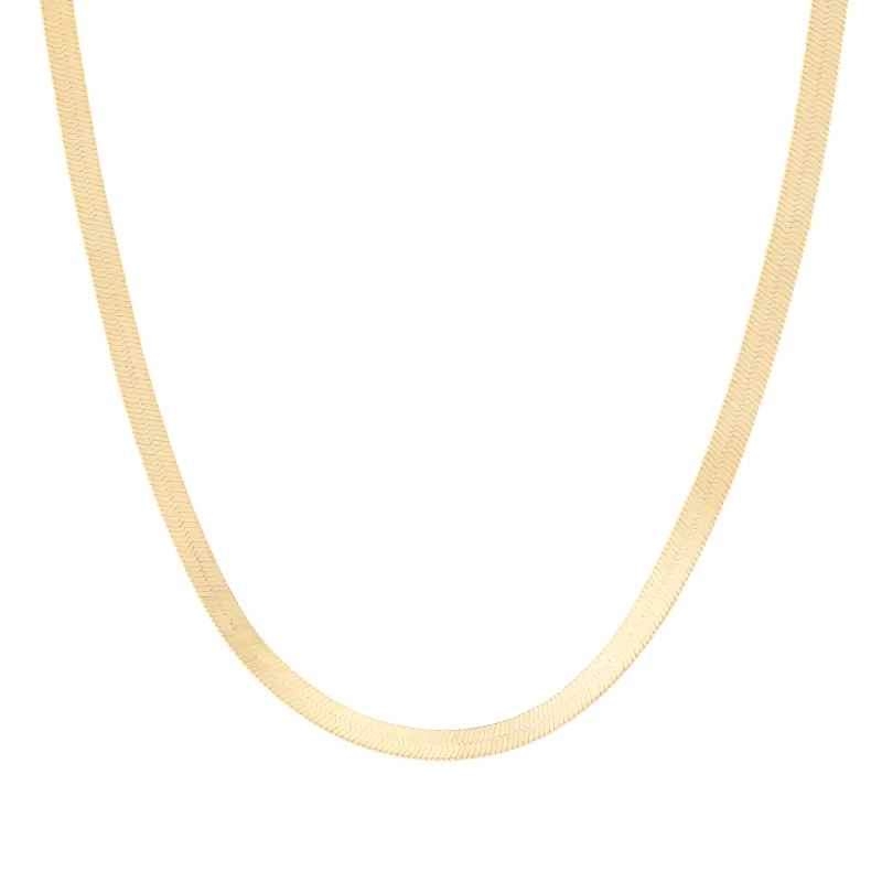 Aurate x Frye: Bold Herringbone Necklace sold by Aurate