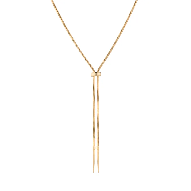 Aurate x Frye: Lasso Bolo Necklace sold by Aurate