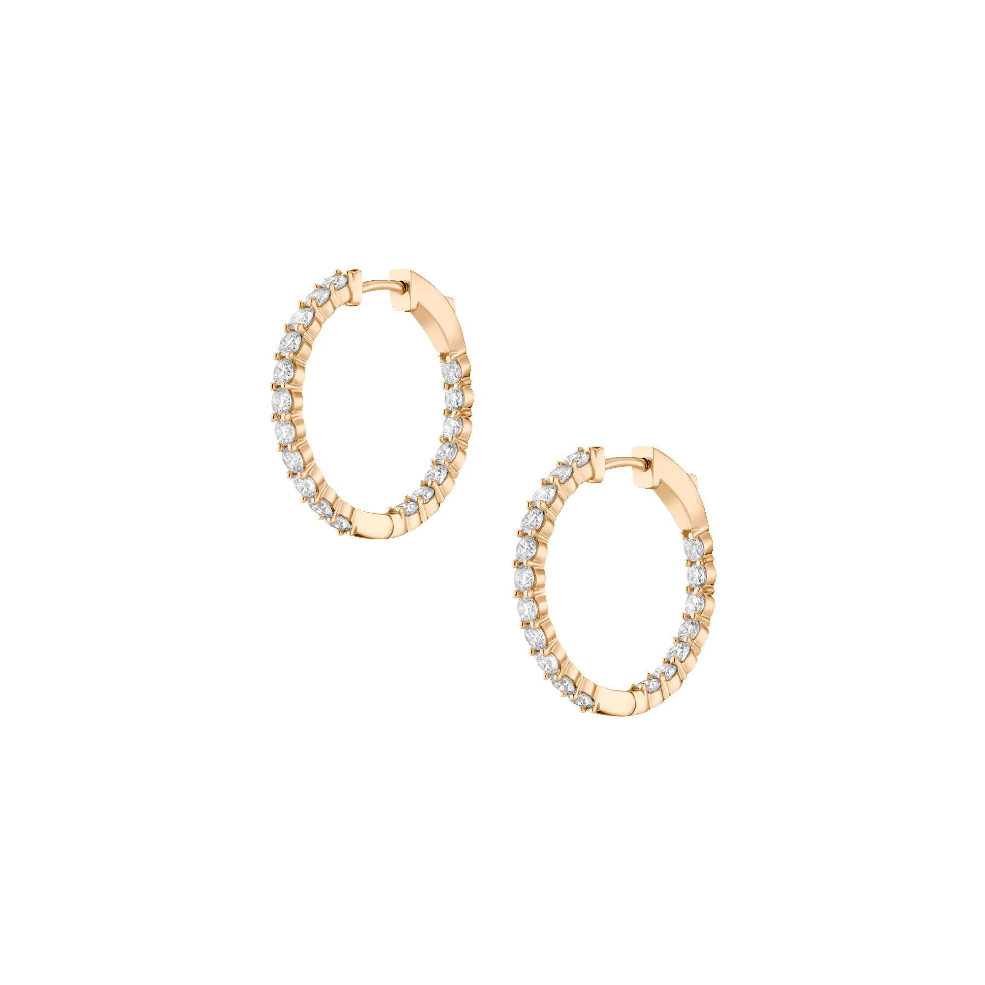 2ct Luxury Lab Grown Diamond Hoops sold by Aurate product image thumbnail 2