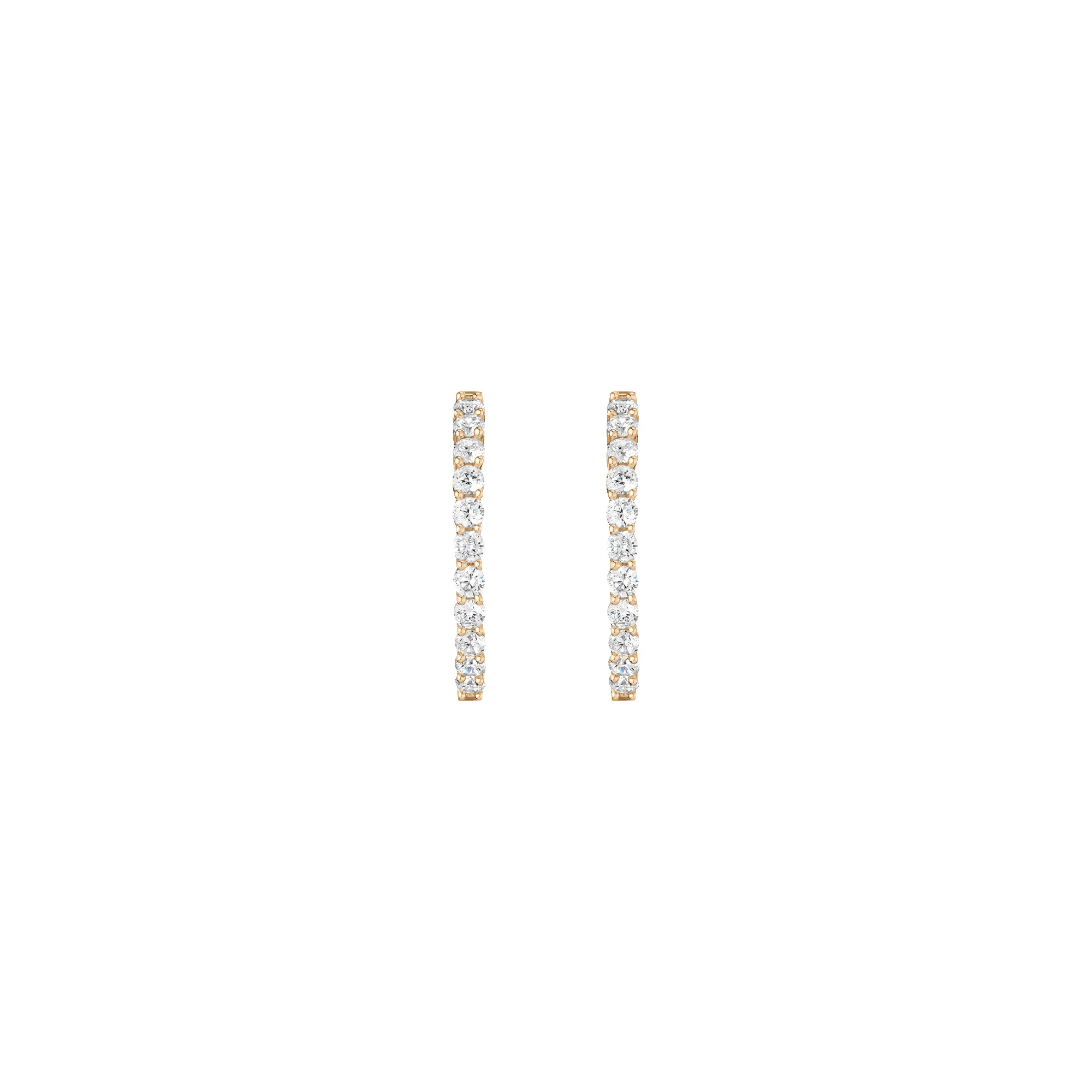 2ct Luxury Lab Grown Diamond Hoops sold by Aurate product image thumbnail 4